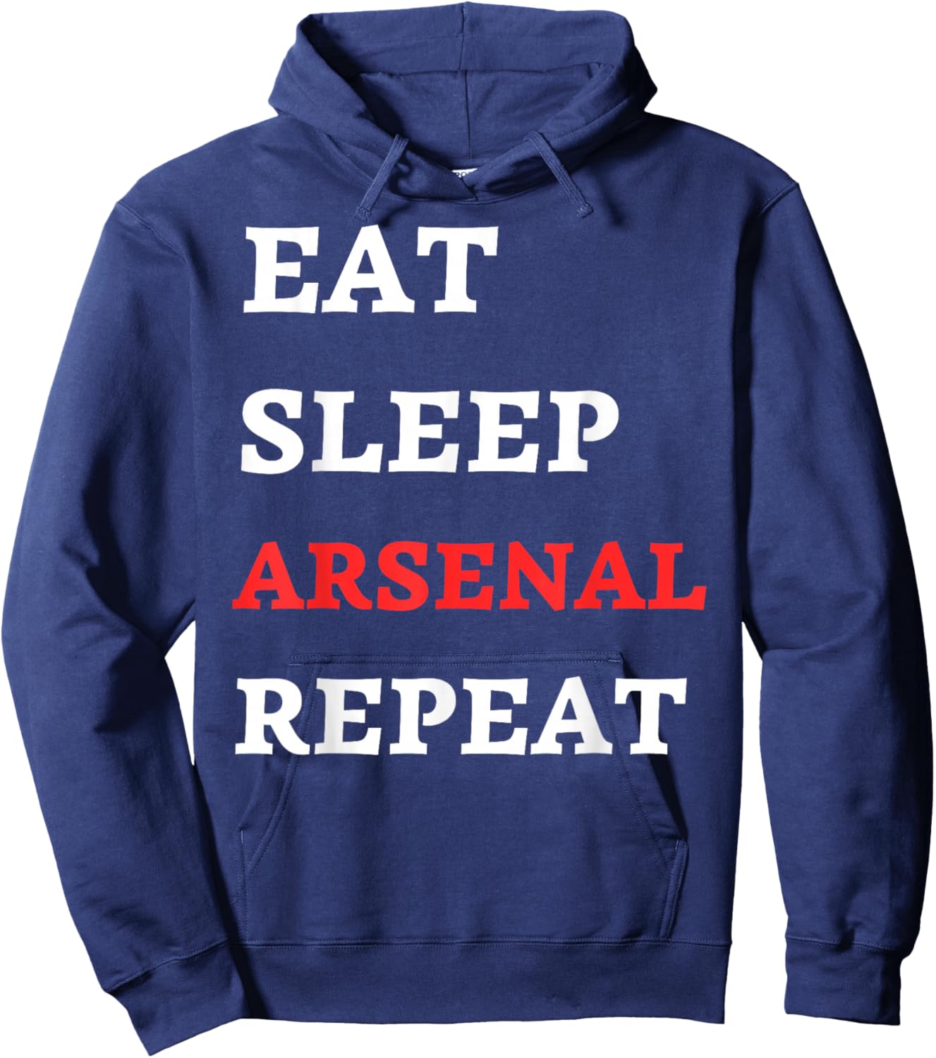 Eat Sleep Arsenal Repeat Hoodie - Hoodie | Navy