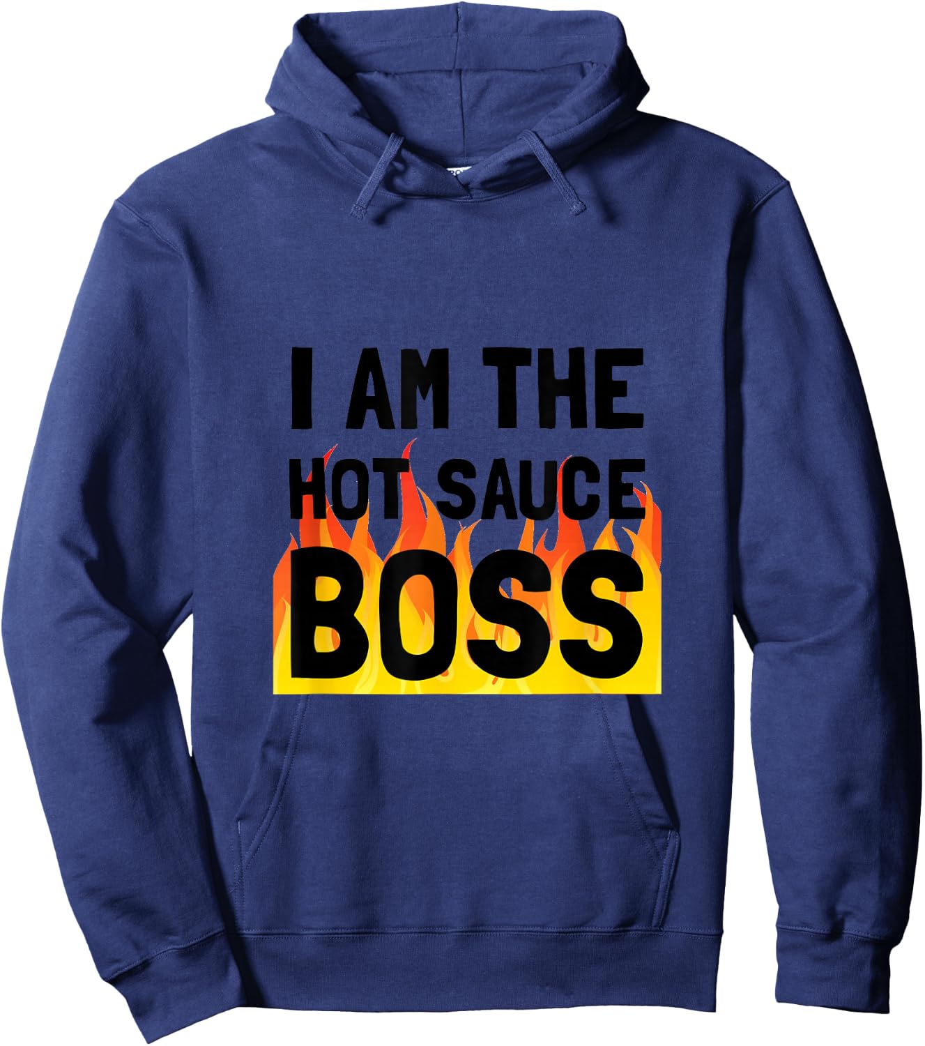 Hot Sauce Boss Funny Hoodie - Hoodie | Navy
