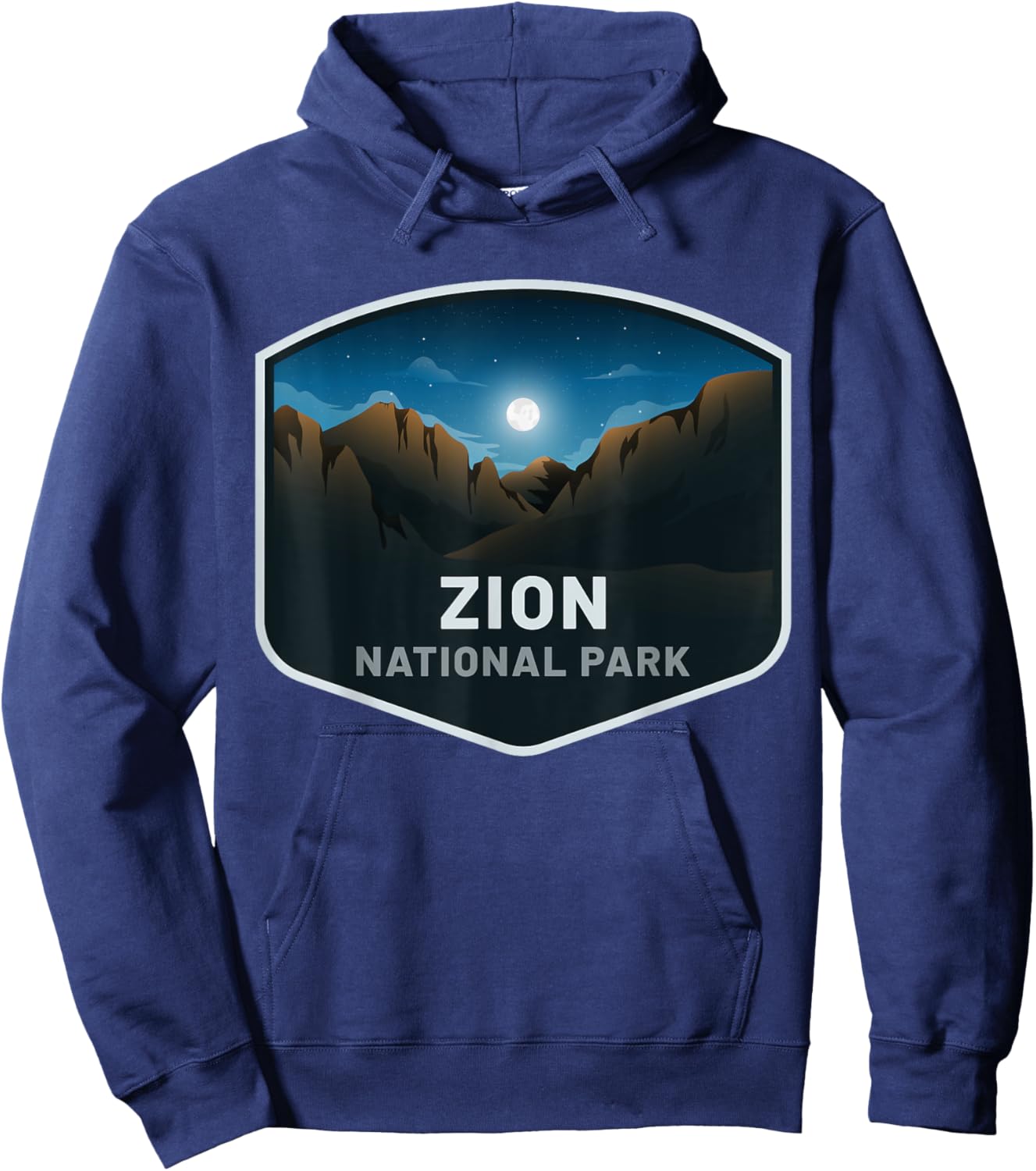 Zion National Park , Black, S Hoodie - Hoodie | Navy