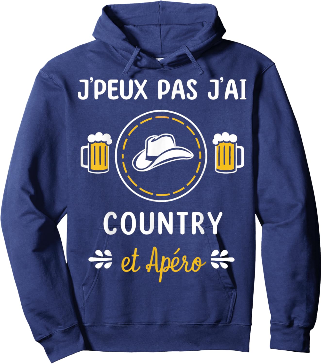 I Can't Have Country , Black, S Hoodie - Hoodie | Navy