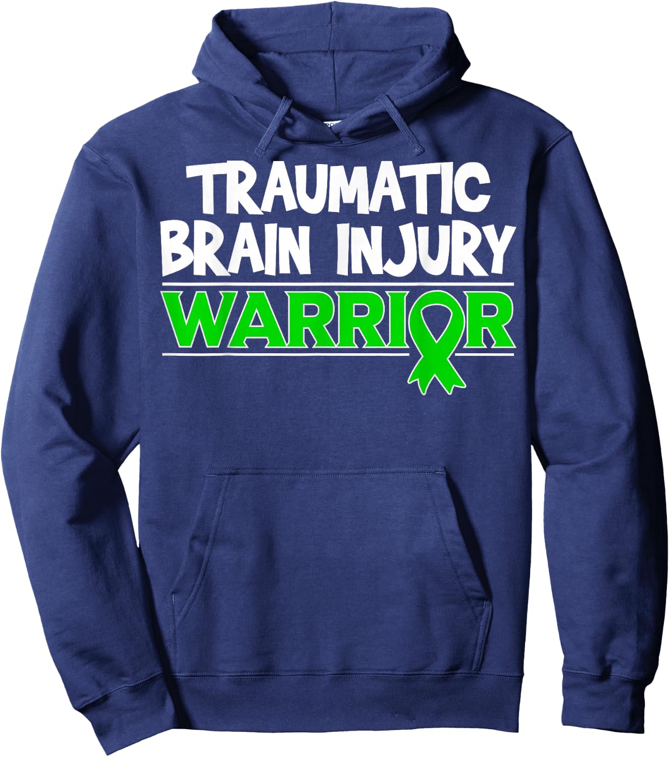 Traumatic Brain Injury Warrior - TBI Survivor Hoodie - Hoodie | Navy