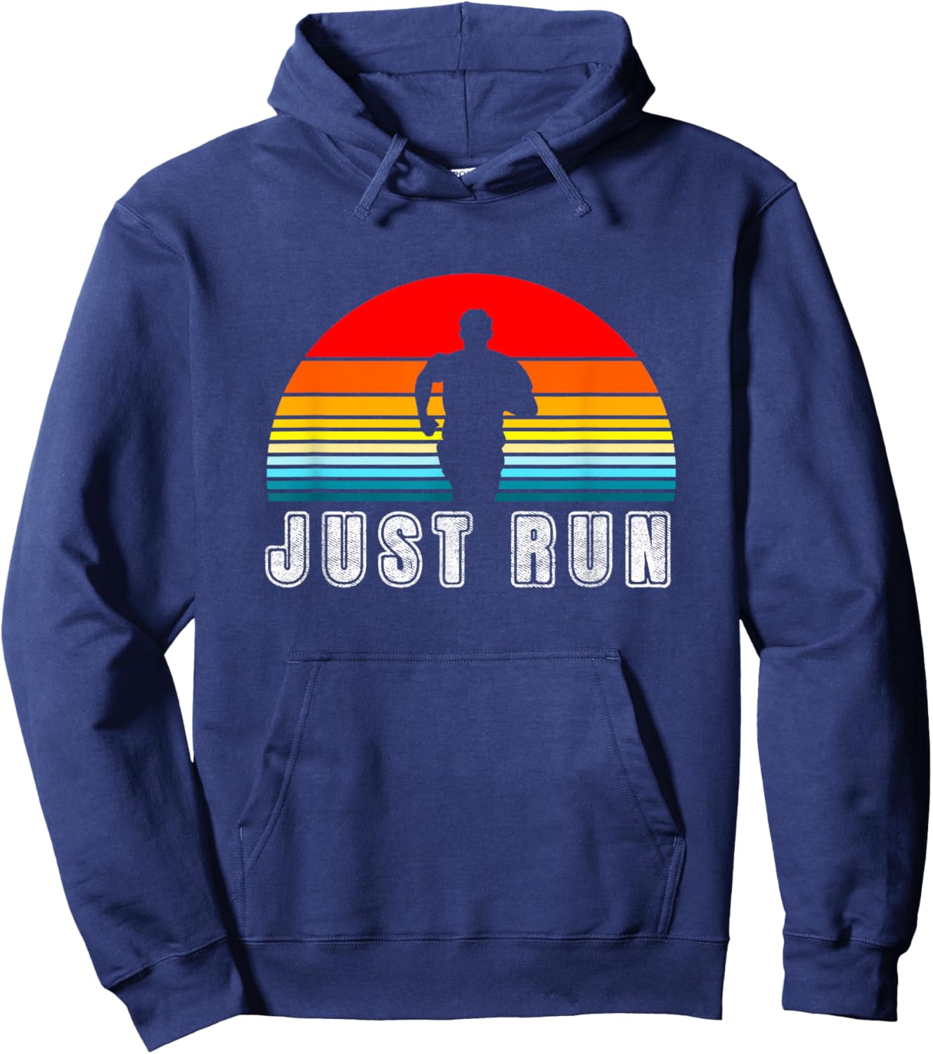 Just Run Running Runner Hoodie - Hoodie | Navy