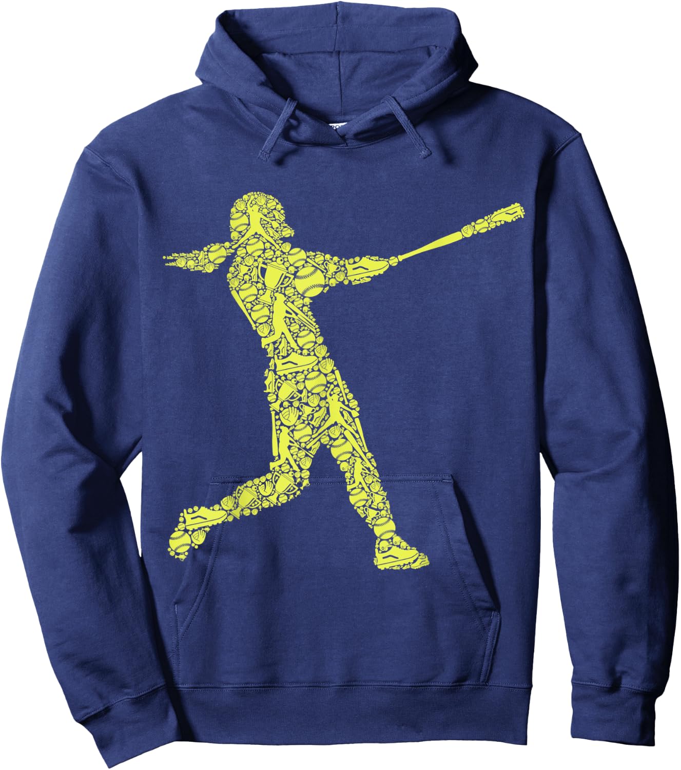 Softball Girl Women Kids Girls Hoodie - Hoodie | Navy