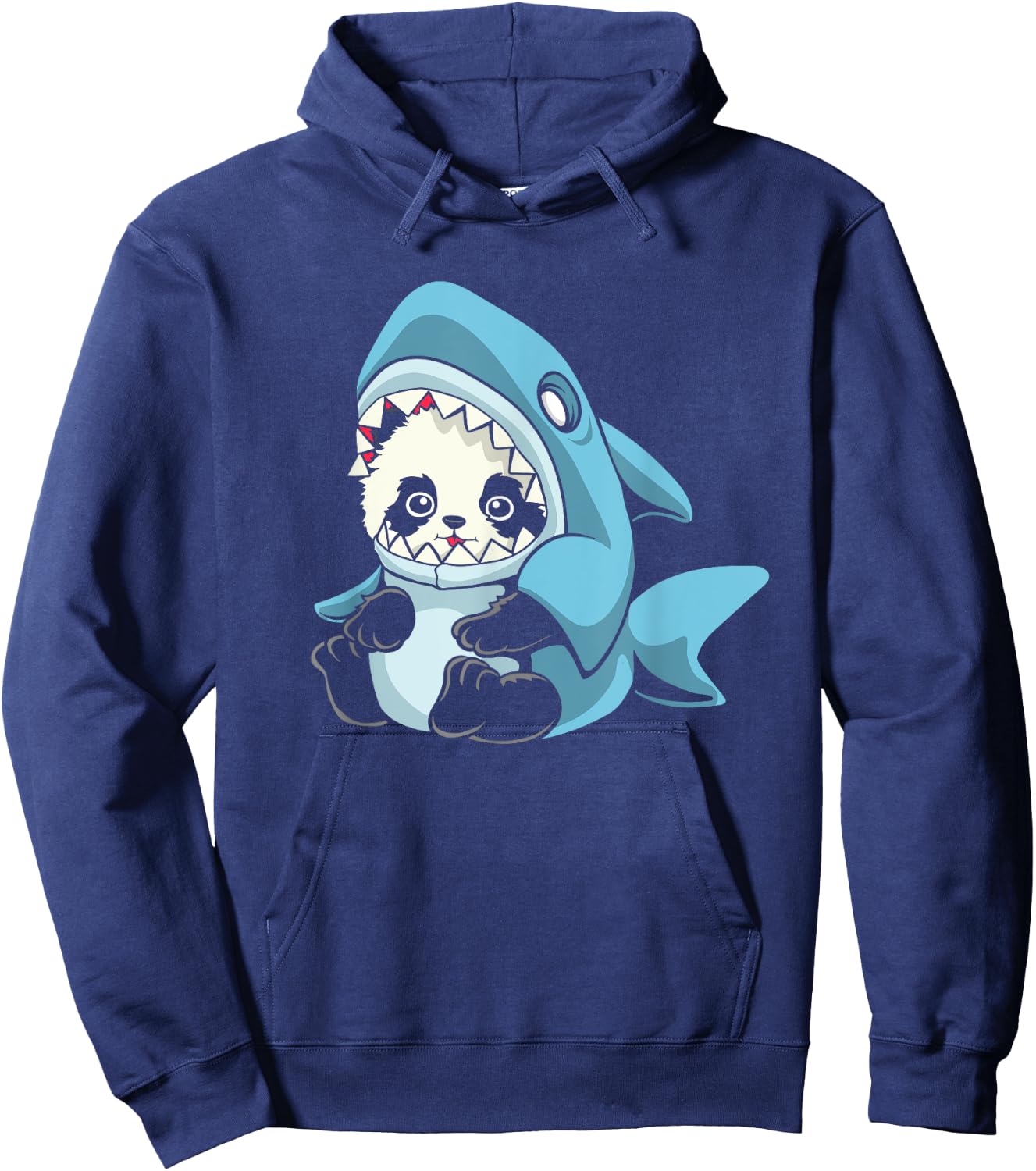 Adorable Baby Panda Shark Hoodie - Hoodie | Navy