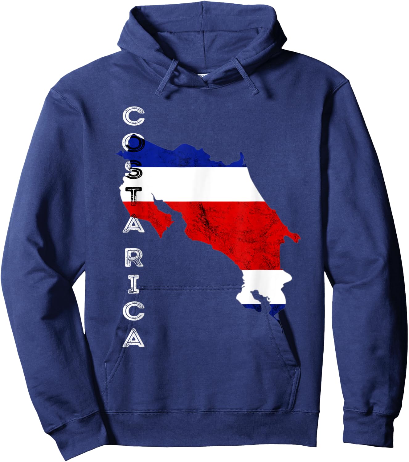 Costa Rican Map Costa Rican Flag Costa Rica Hoodie - Hoodie | Navy