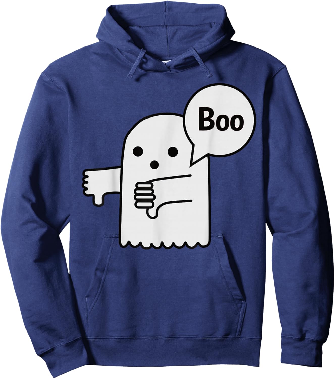 Funny - Boo Ghost Hoodie - Hoodie | Navy
