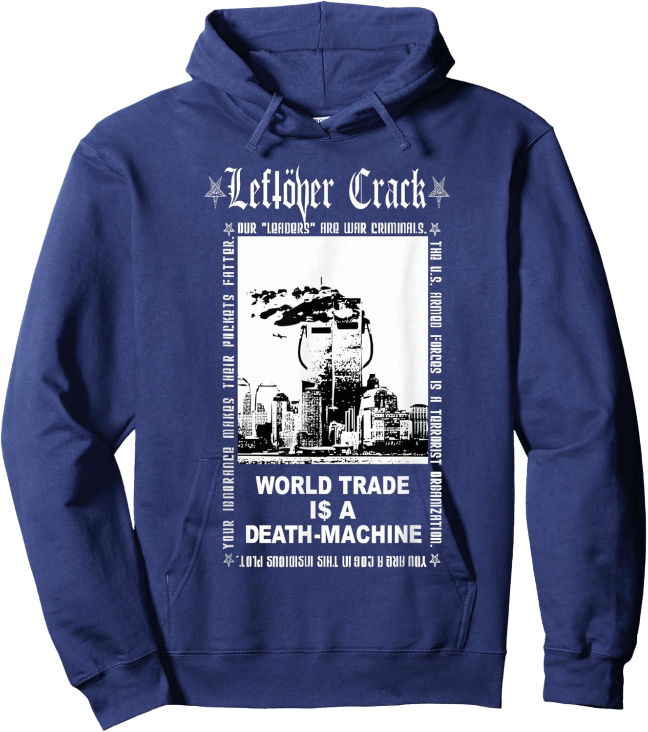 Leftover Crack - World Trade Hoodie - Hoodie | Navy