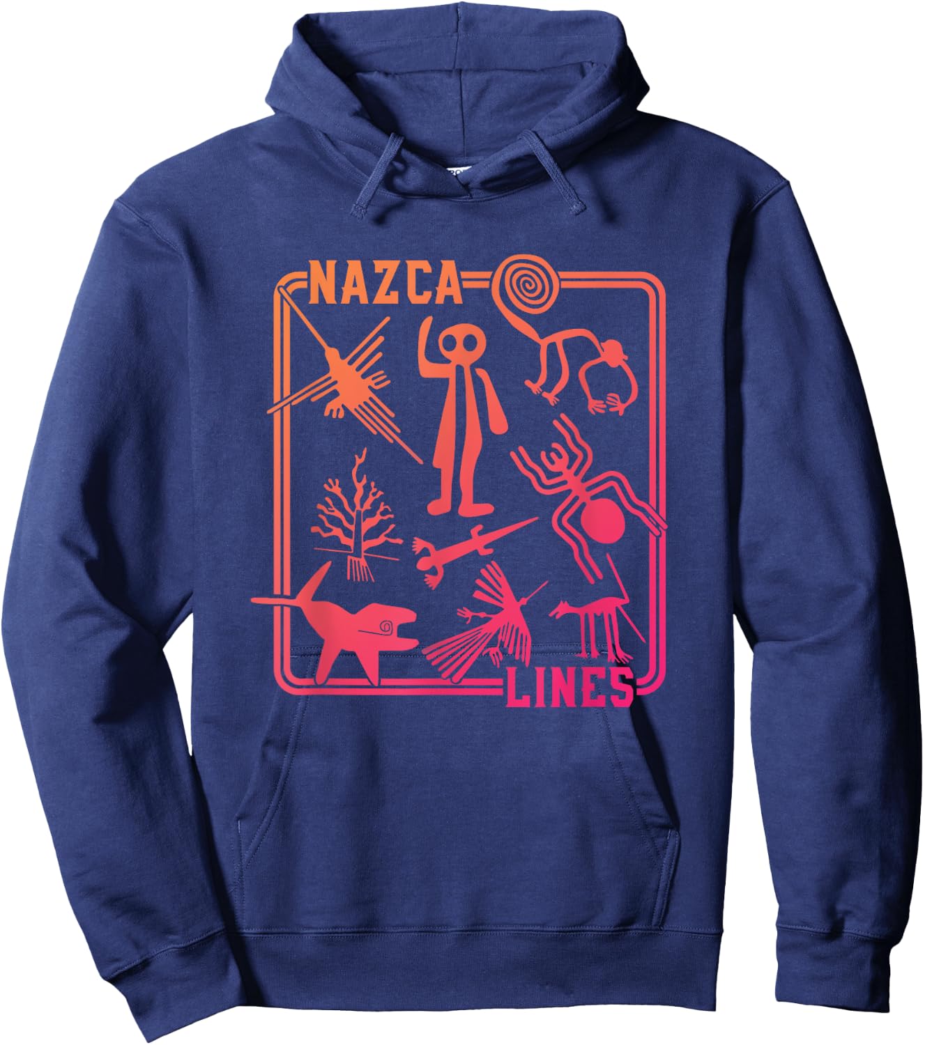 Nazca Lines Hoodie - Hoodie | Navy