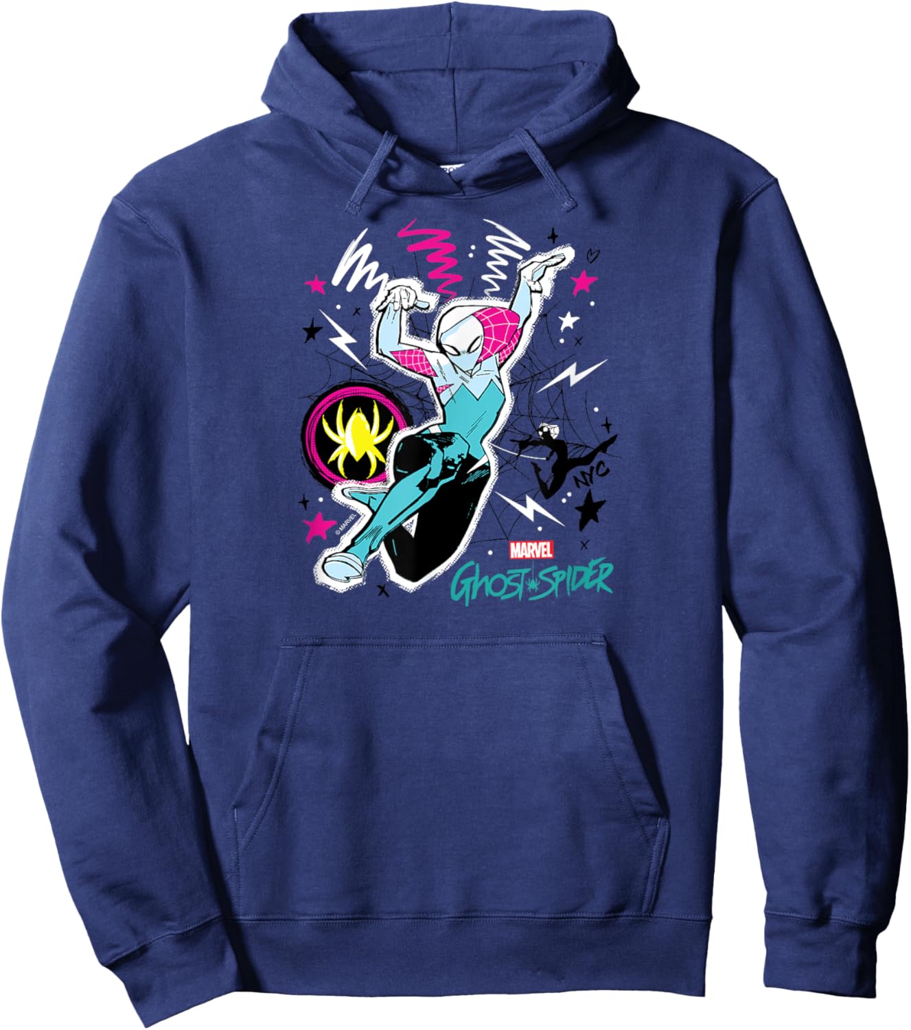 Ghost Spider - Sketchy Hoodie - Hoodie | Navy
