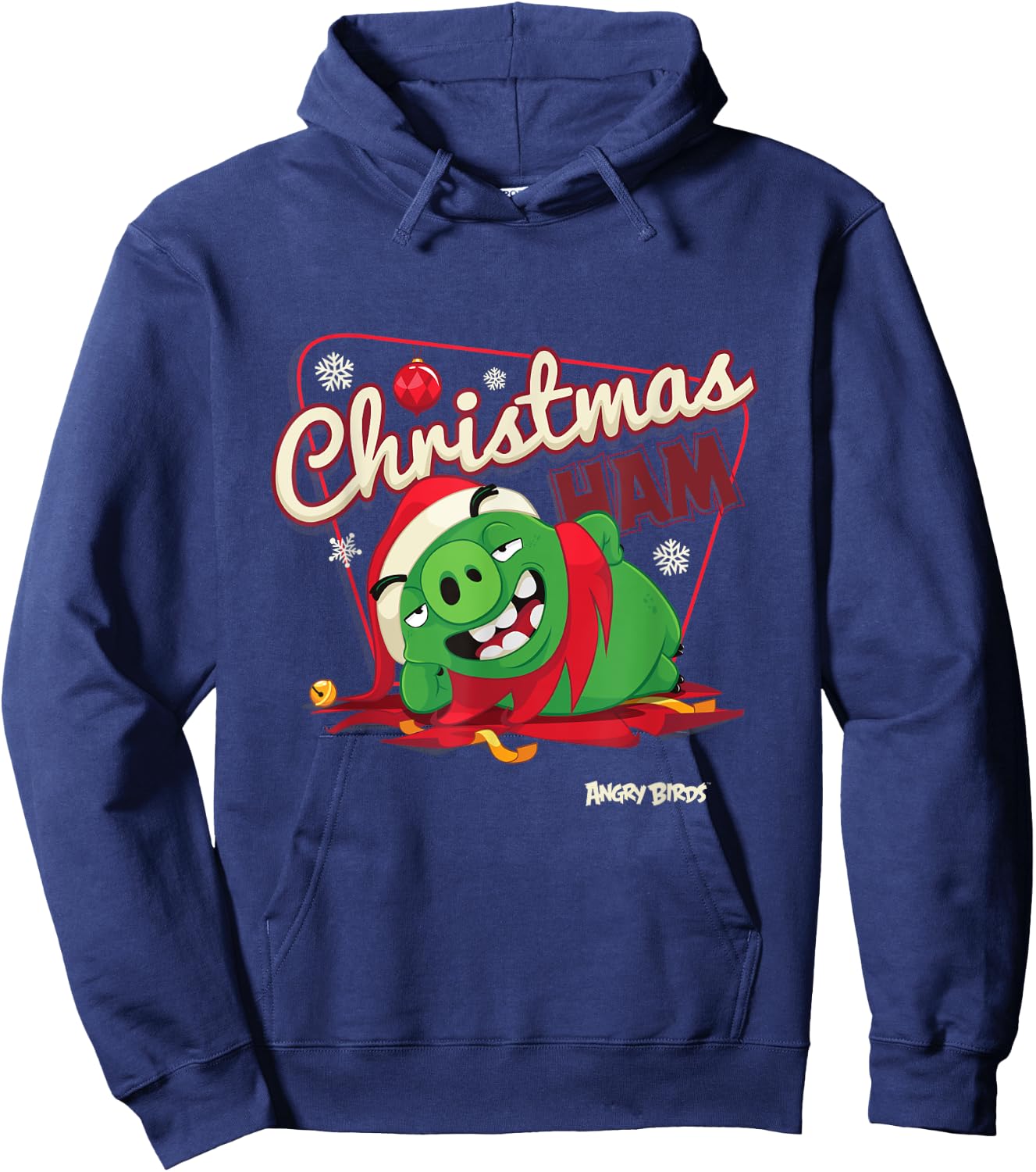 Angry Birds Christmas Pig Official Merchandise Hoodie - Hoodie | Navy