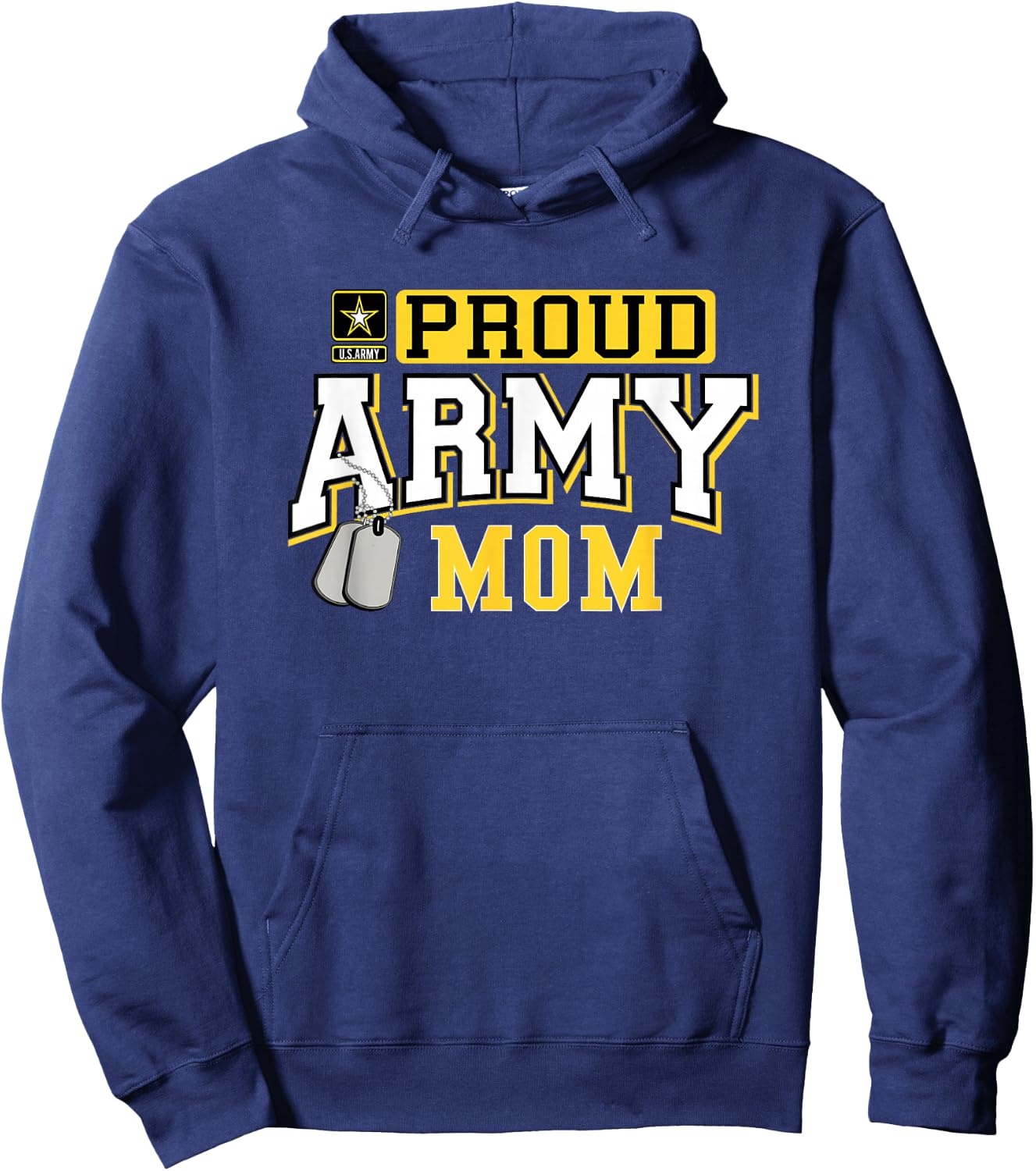 Proud Army Mom Shirt Military Pride T Shirt Hoodie - Hoodie | Navy