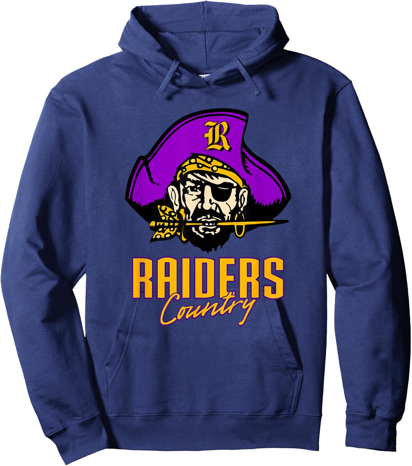 Reynoldsburg Raiders Logo Country HS Hoodie - Hoodie | Navy