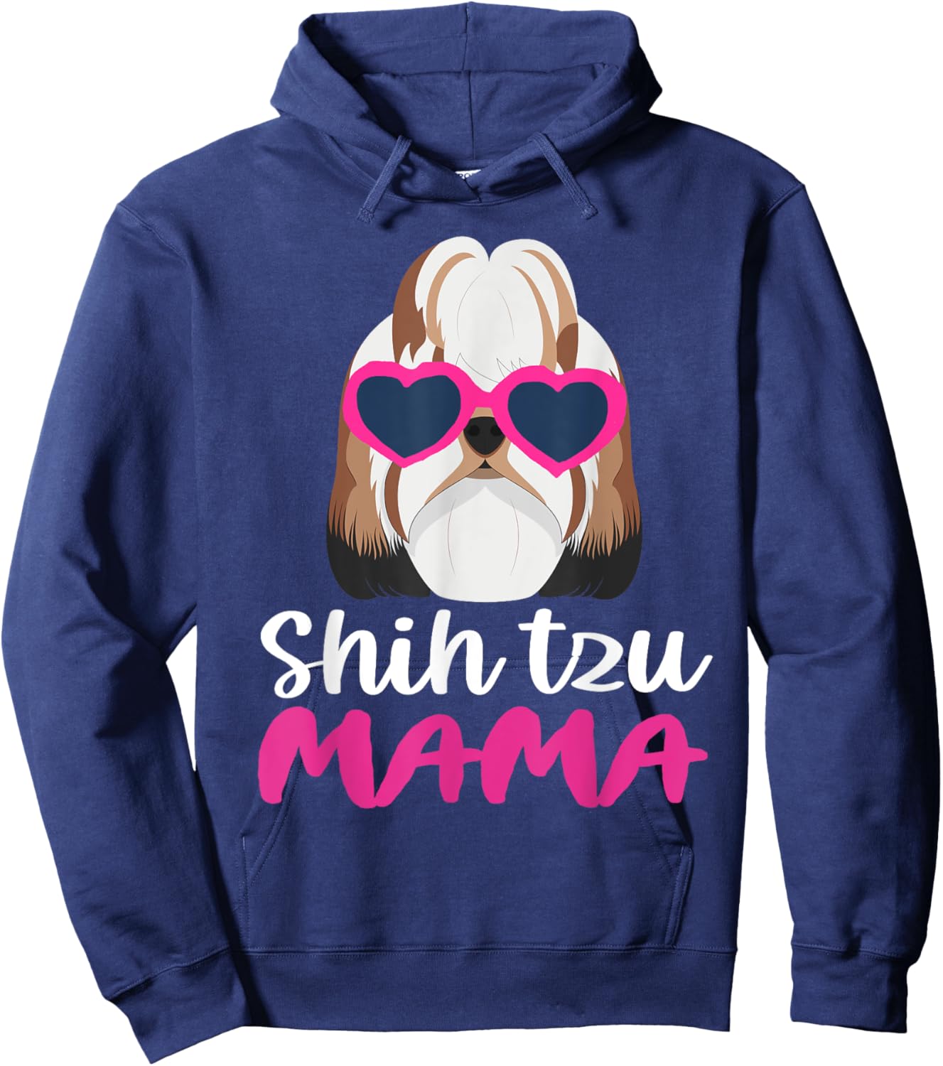 Shih Tzu Mama Hoodie - Hoodie | Navy