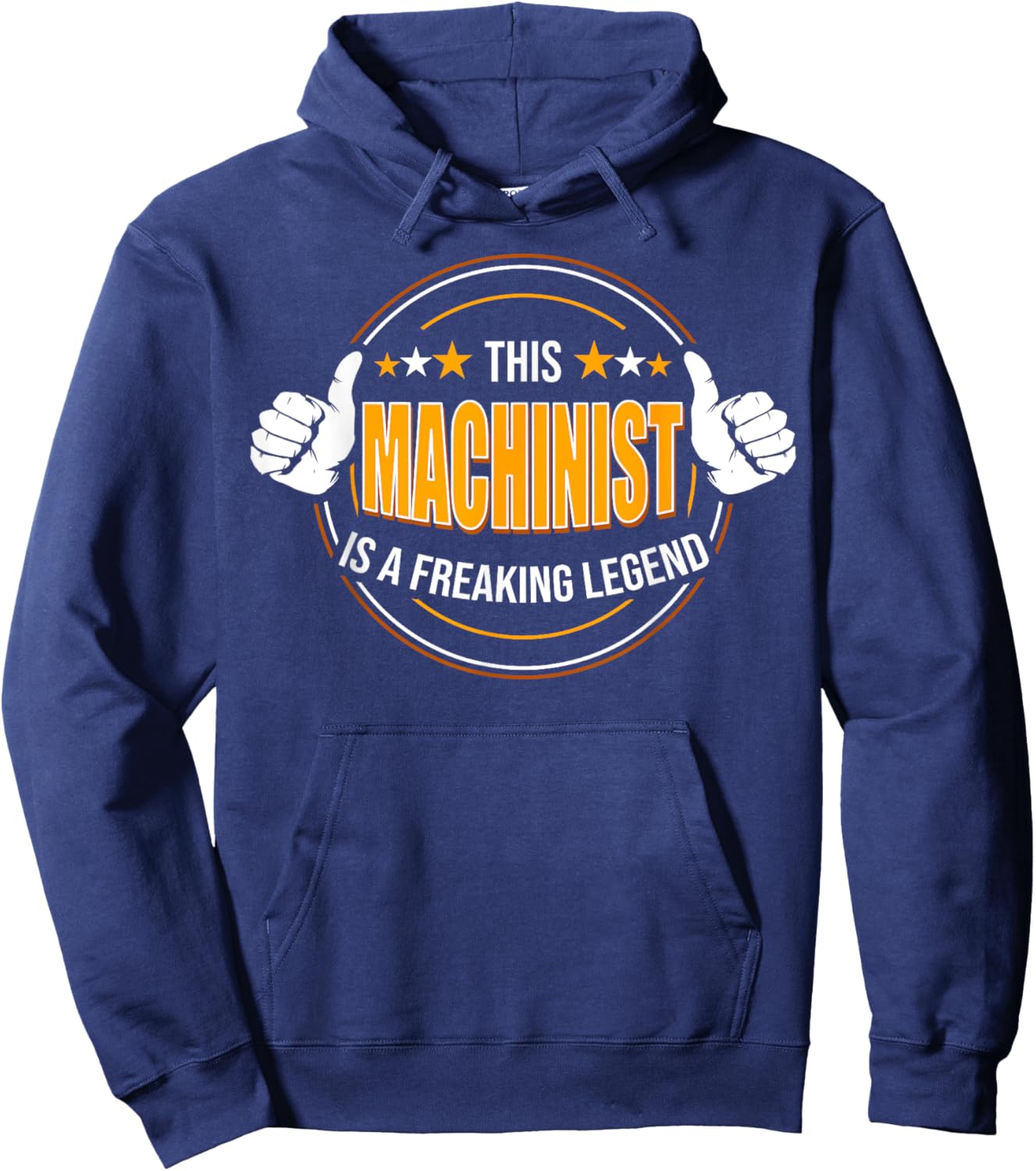 Funny Quote Legendary Machinist Hoodie - Hoodie | Navy