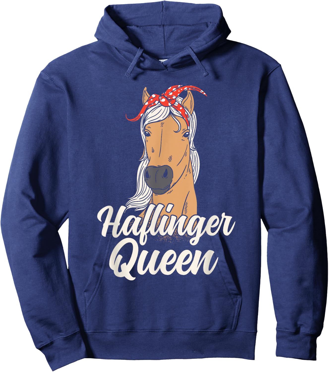 Haflinger Horse Lover Equestrian Horseman Hoodie - Hoodie | Navy