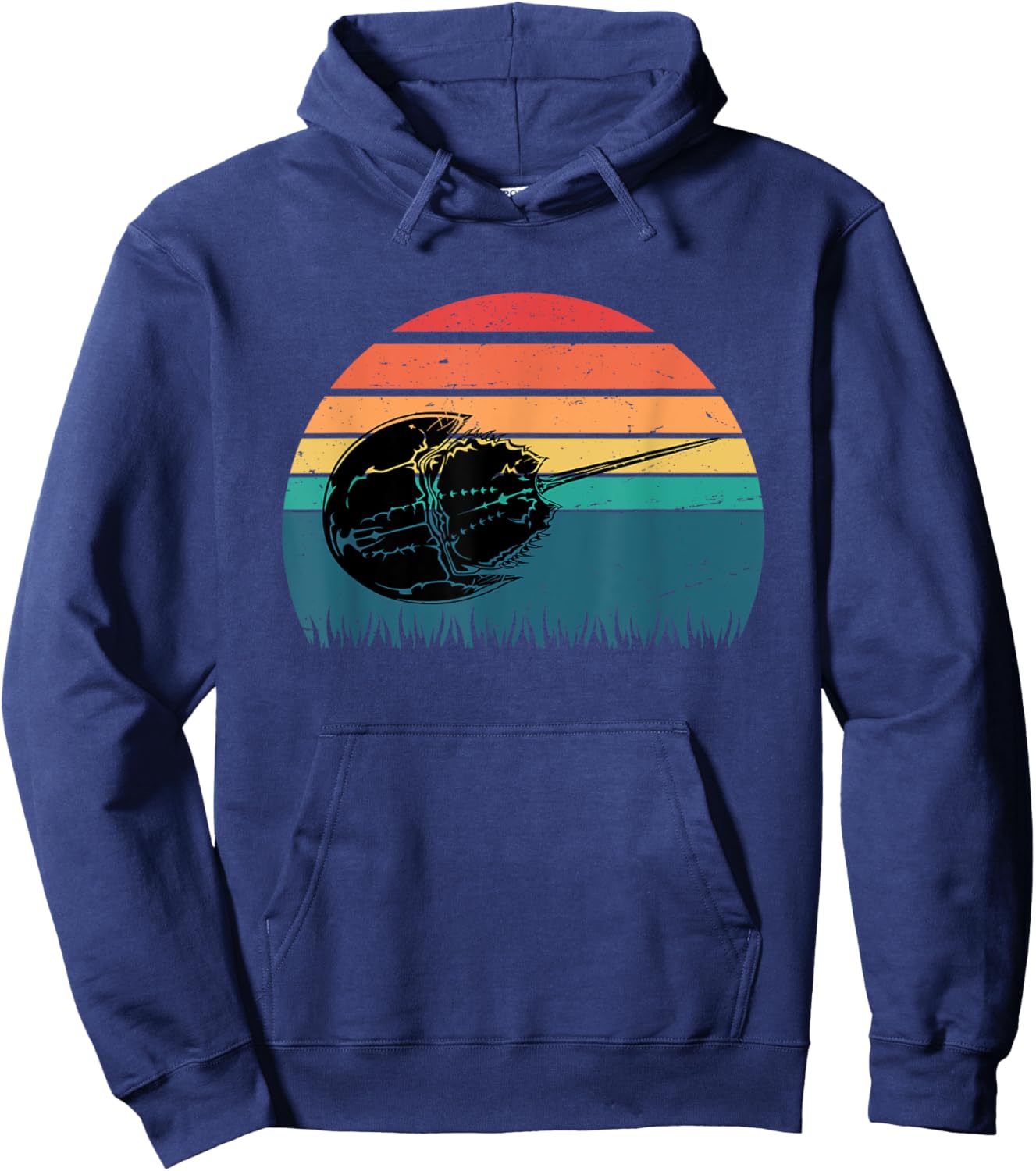 Vintage Horseshoe Crab For Biologist Hoodie - Hoodie | Navy