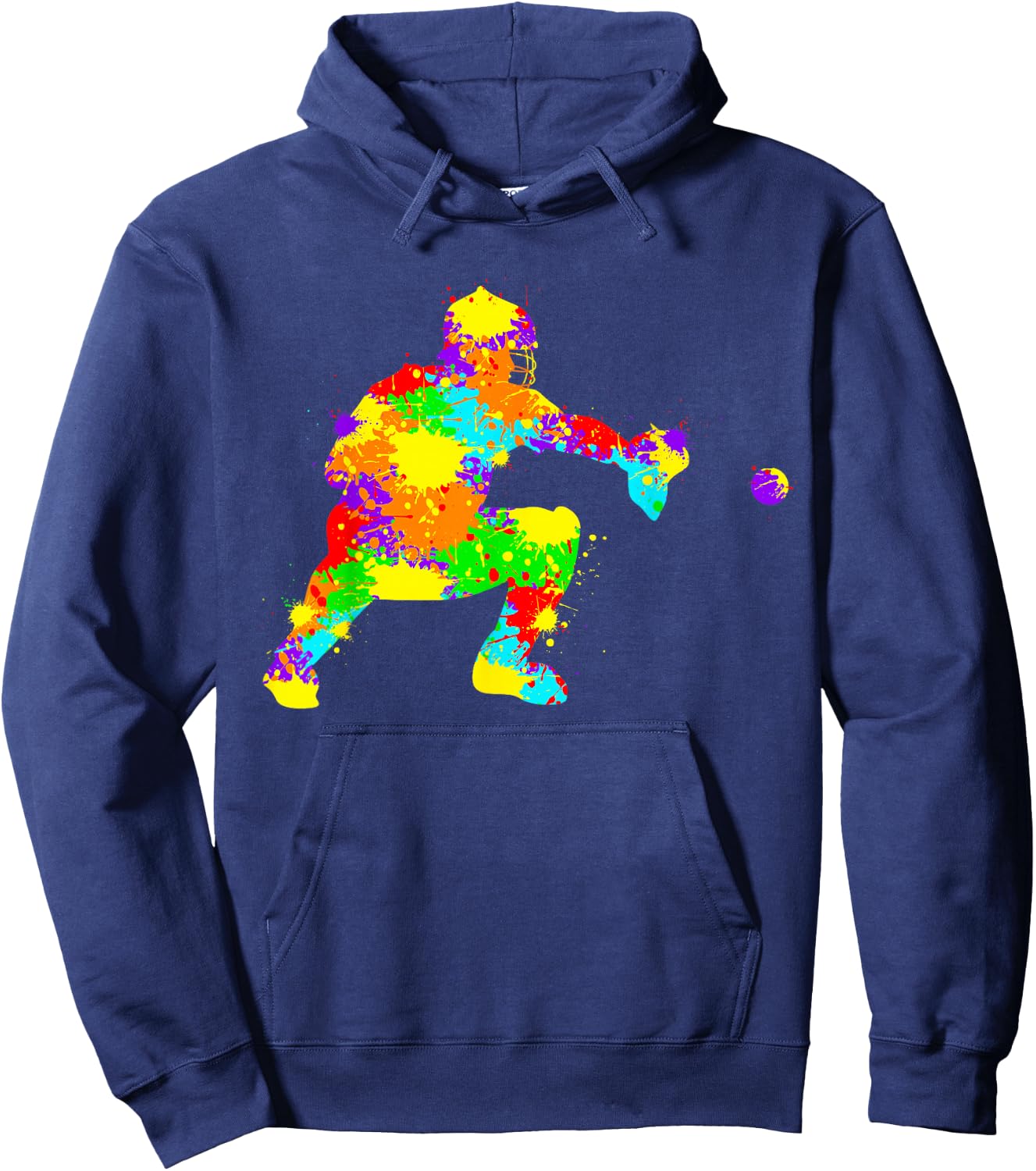 Baseball Catcher Player Kids Boys Youth Hoodie - Hoodie | Navy