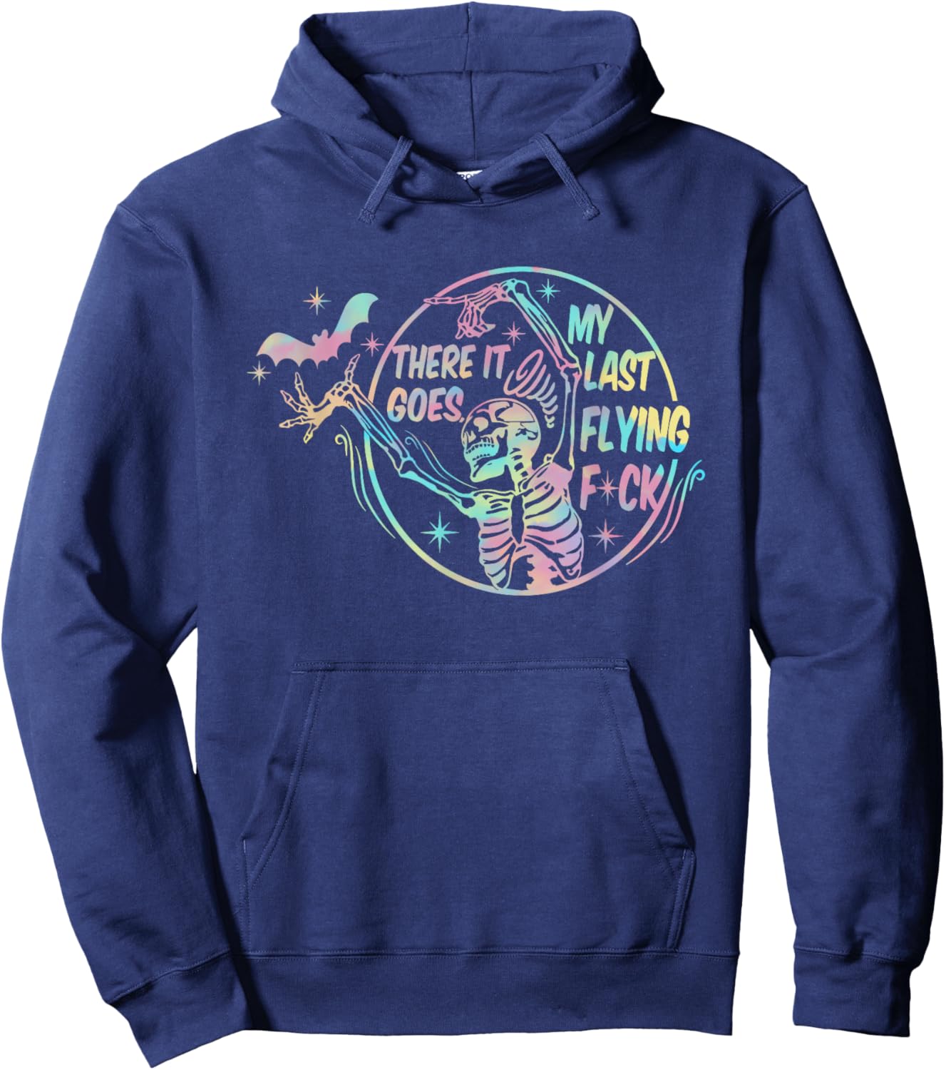 There It Goes My Last Flying F-ck Funny Cute Hoodie - Hoodie | Navy
