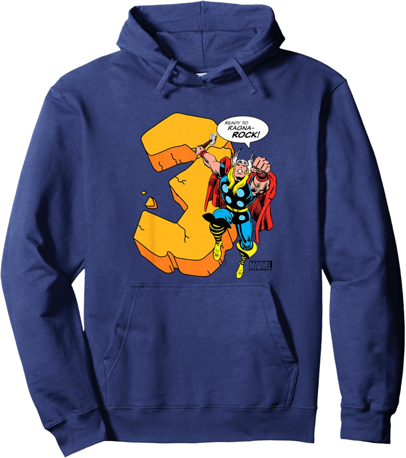 Kids Thor - 3rd Birthday Hoodie - Hoodie | Navy