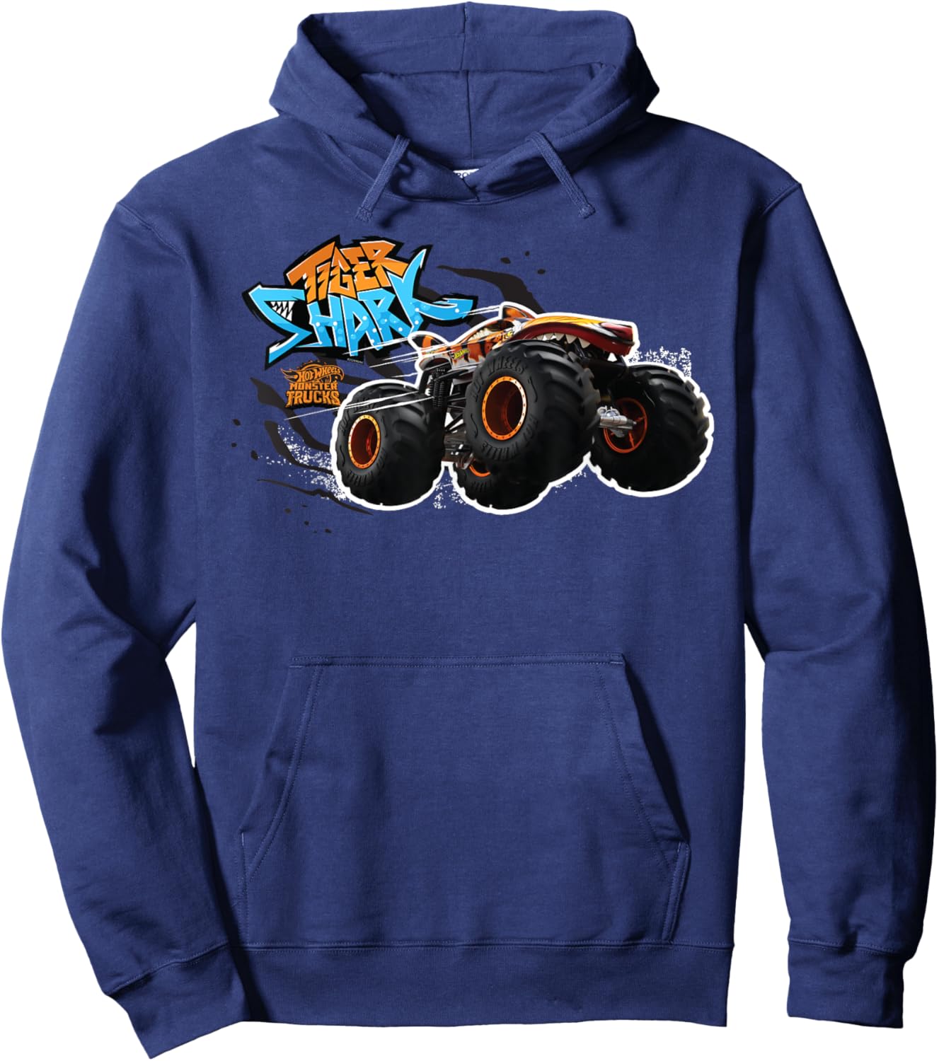 Hot Wheels Monster Trucks - Tiger Shark Hoodie - Hoodie | Navy