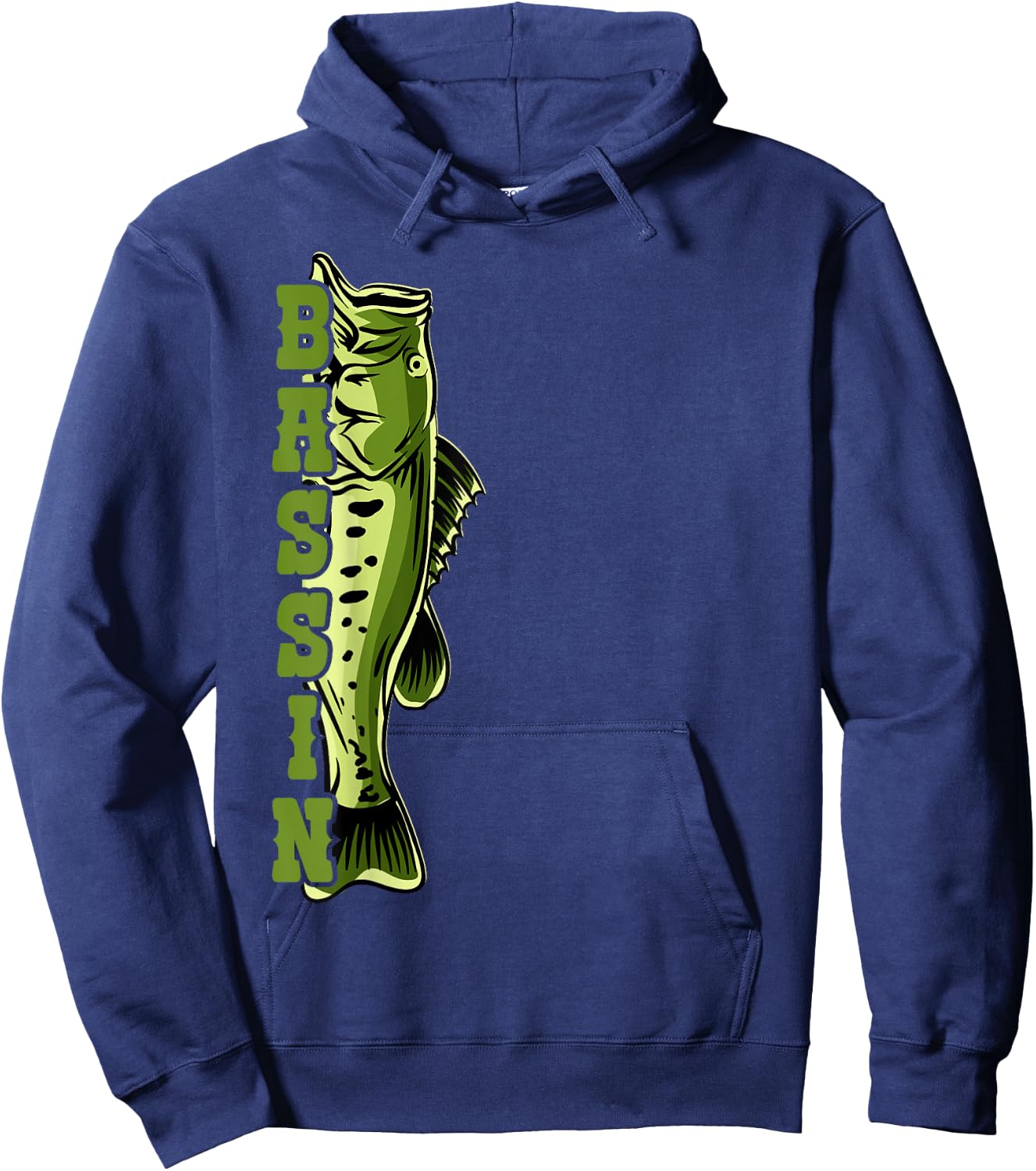 Largemouth Bass Bassin for Fishermen Hoodie - Hoodie | Navy