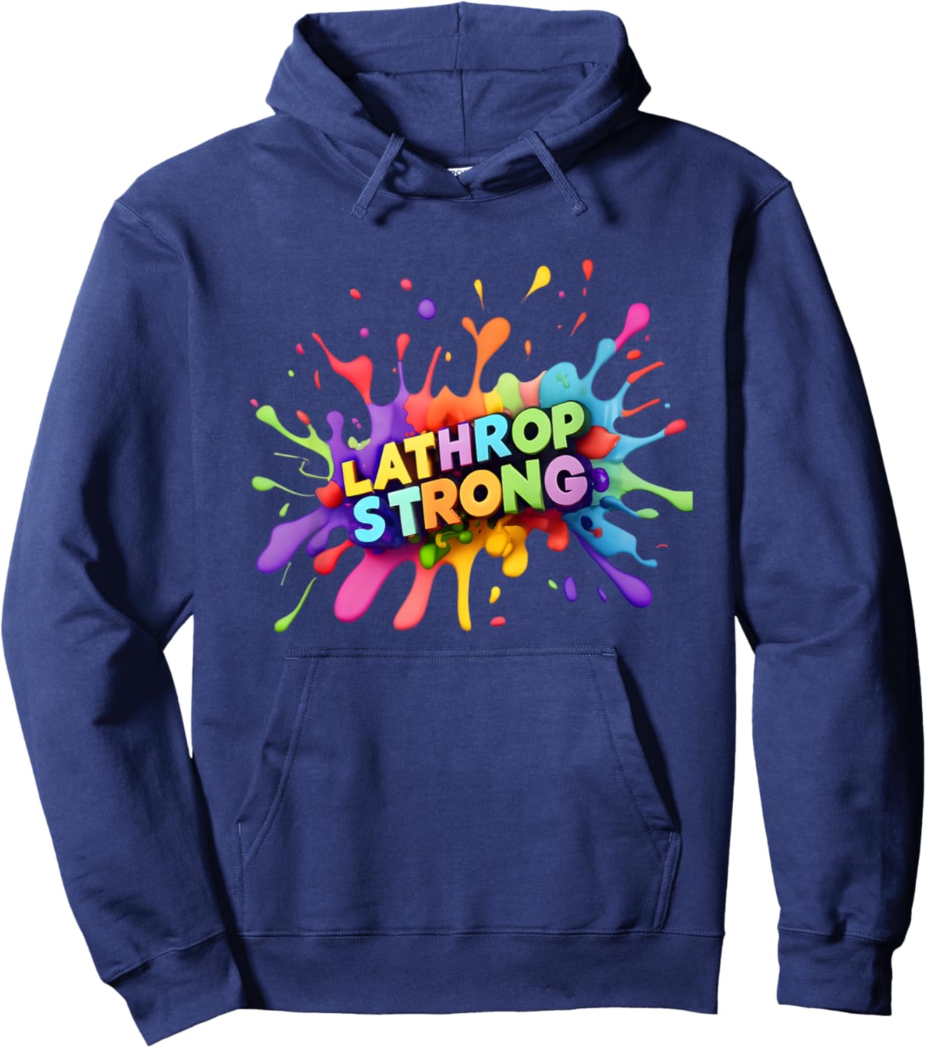 Lathrop Strong Colour Burst Hoodie - Hoodie | Navy