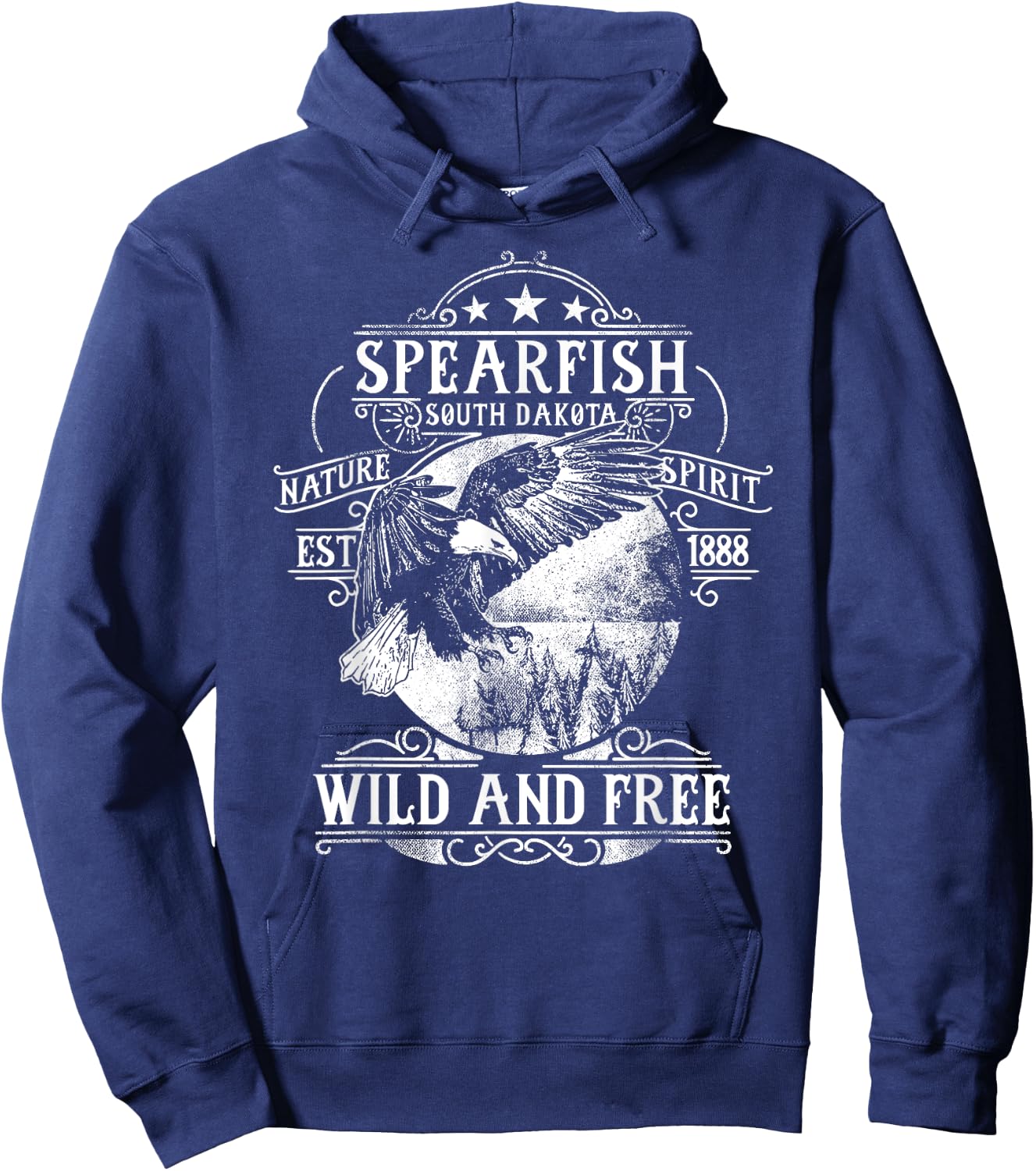 Spearfish South Dakota Hoodie - Hoodie | Navy