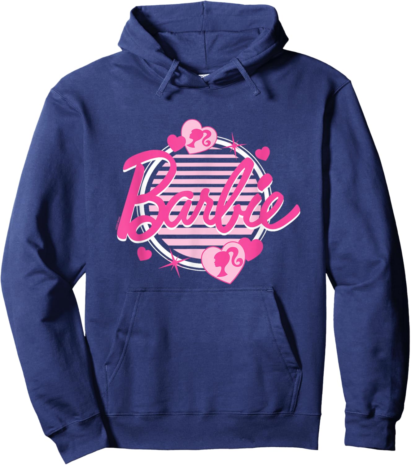 Barbie - Pinkes Logo mit Herzen Hoodie - Hoodie | Navy