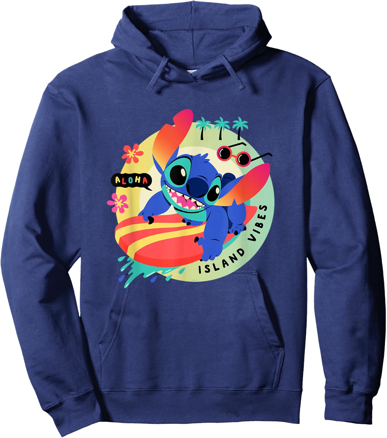 Disney Lilo & Stitch Aloha Island Vibes Hoodie - Hoodie | Navy
