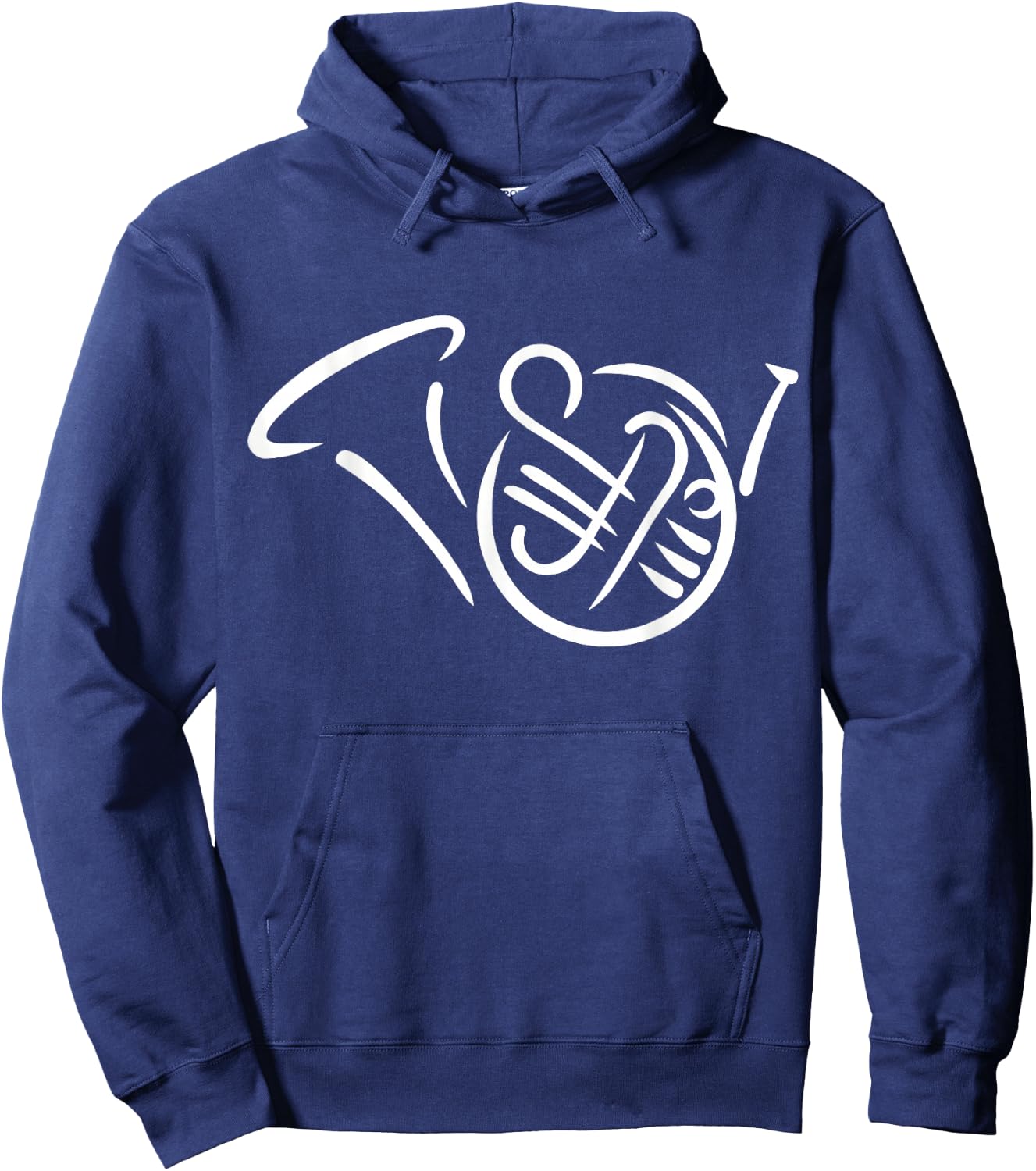Bugle french horn Hoodie - Hoodie | Navy