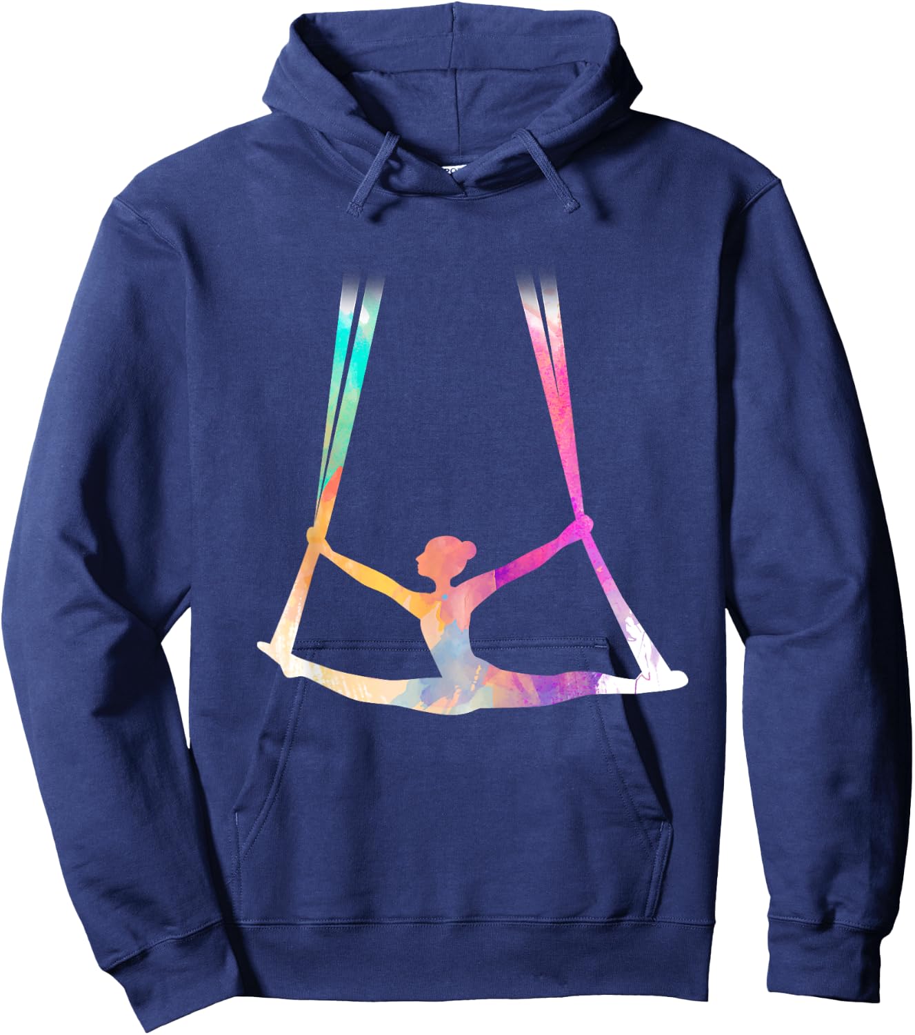 Aerial Silks Circus Yoga Hoodie - Hoodie | Navy