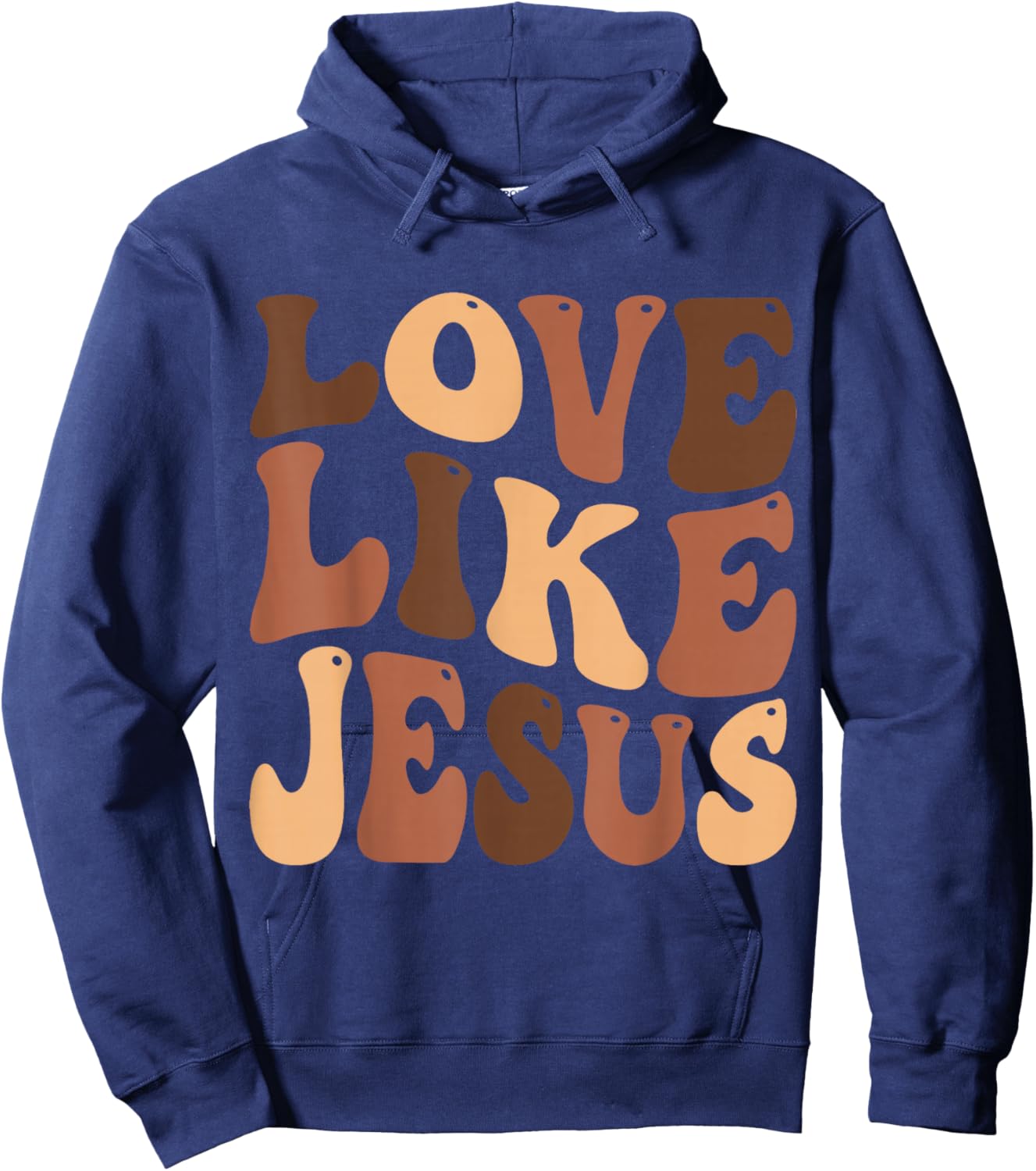 Christian Love Like Jesus Melanin Black History Hoodie - Hoodie | Navy
