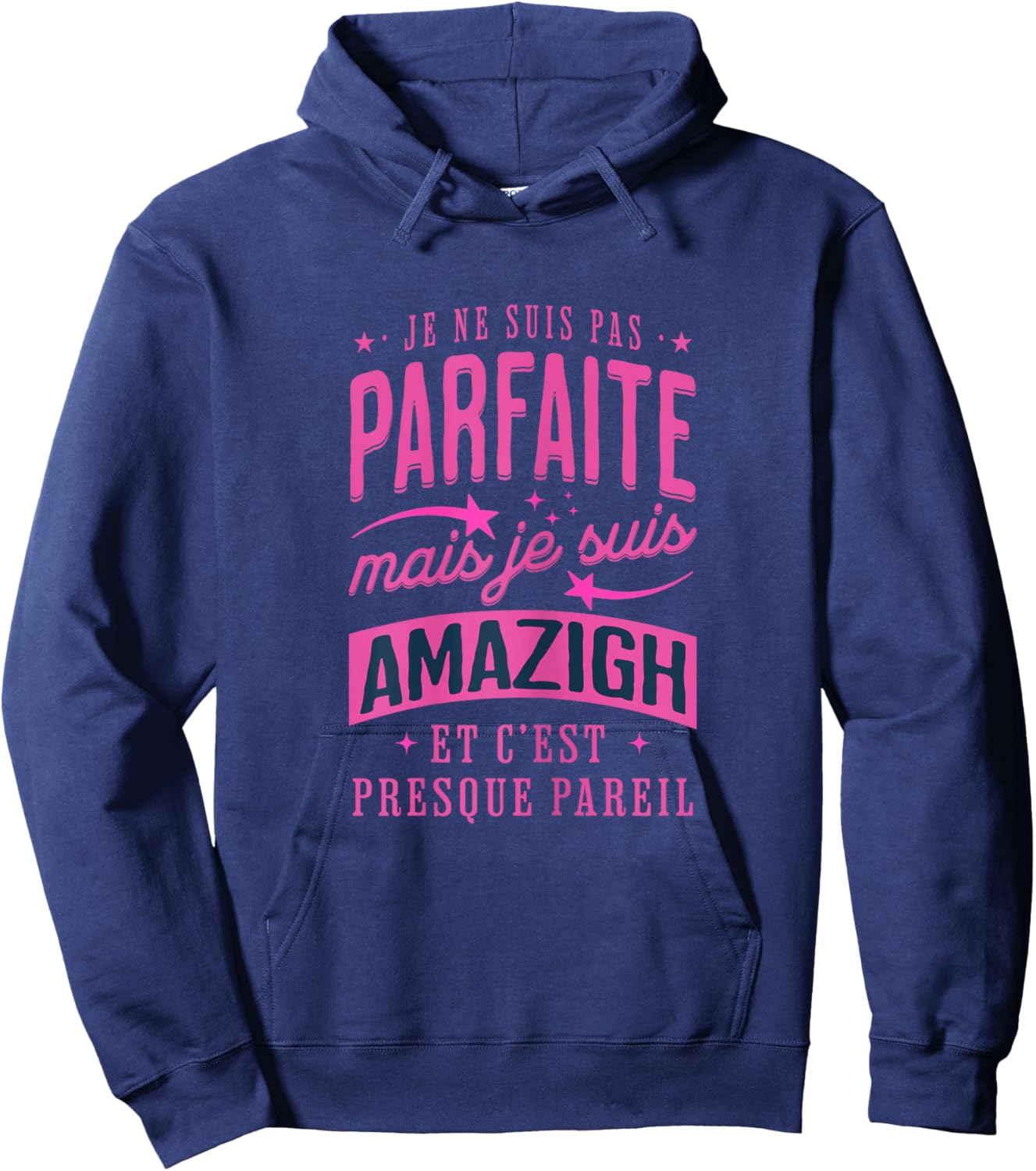 Je Suis Amazigh Gift Girl Kabyle Woman Amazigh Hoodie - Hoodie | Navy