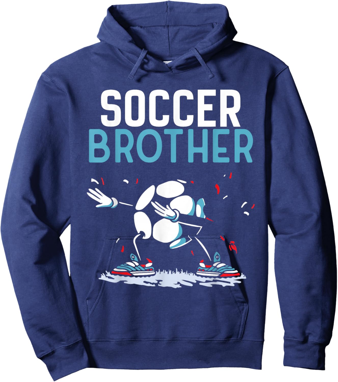 Soccer Brother Match Football Game Player Hoodie - Hoodie | Navy