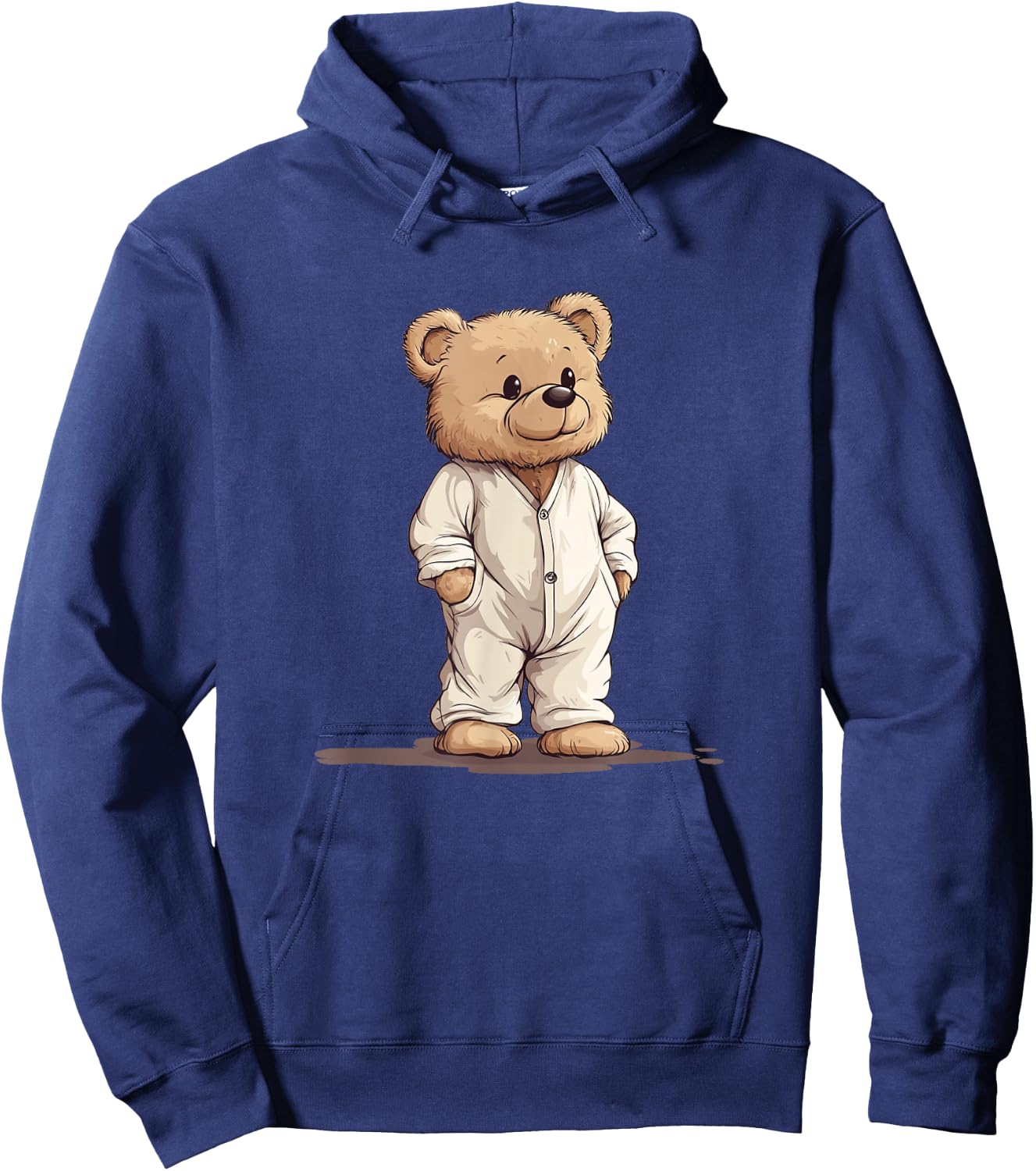 Sweet Dreams Teddy Bear with Pajamas Hoodie - Hoodie | Navy