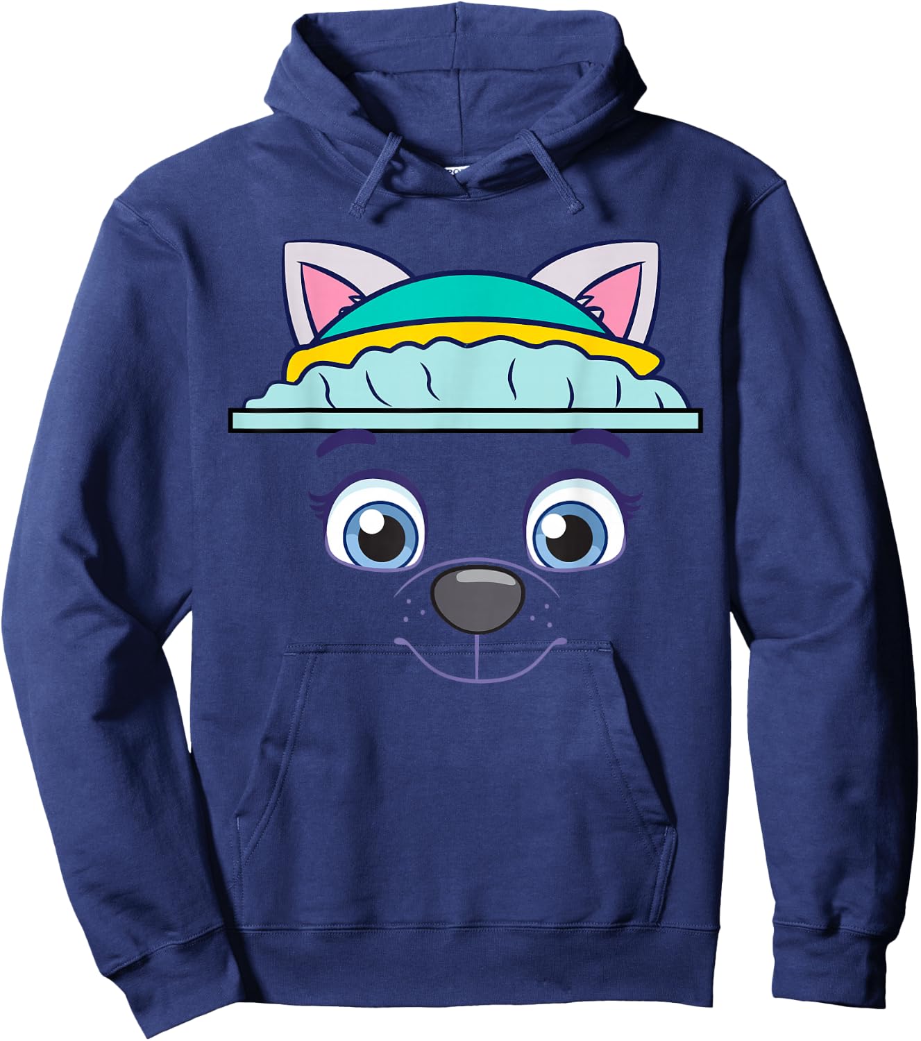 Paw Patrol Everest Character Face Hoodie - Hoodie | Navy