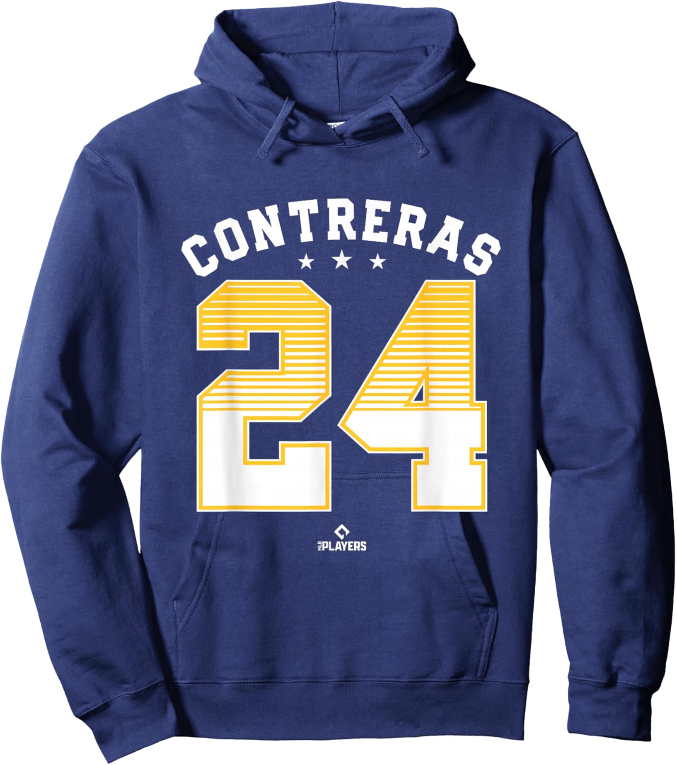 William Contreras 24 Milwaukee MLBPA Hoodie - Hoodie | Navy