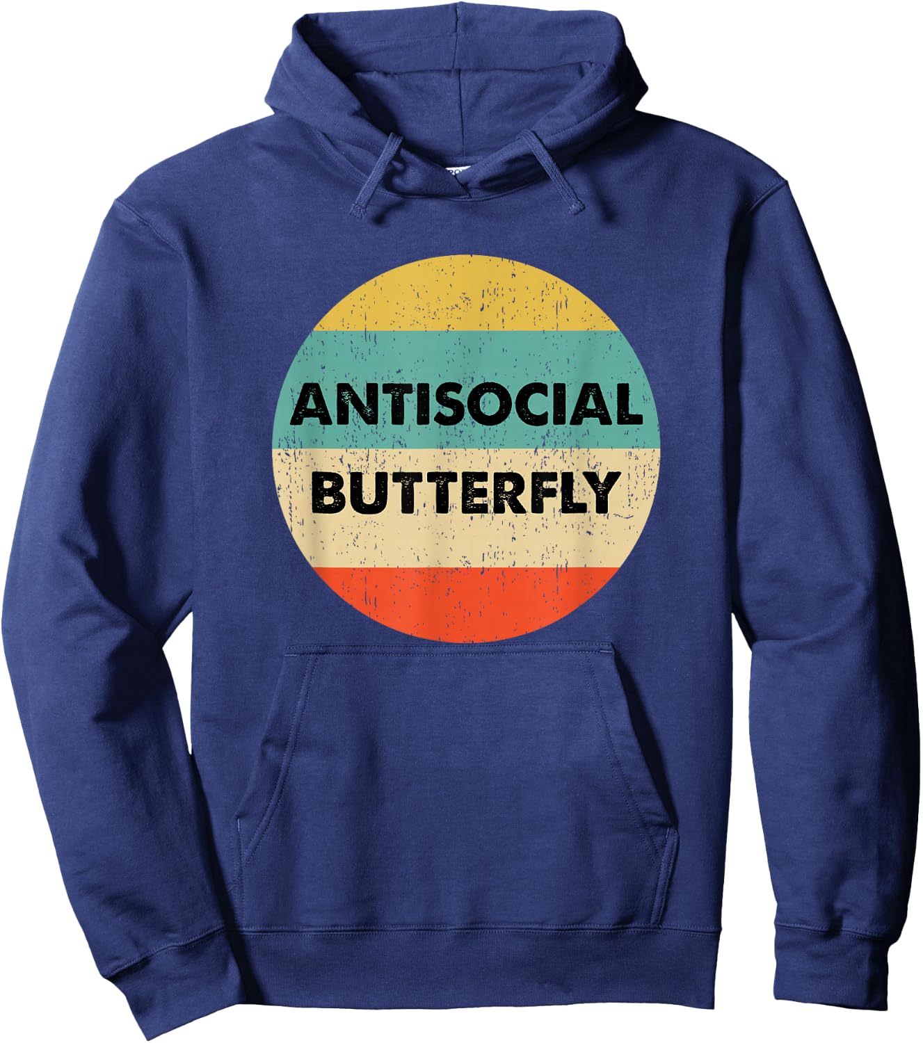 Antisocial Butterfly Hoodie - Hoodie | Navy