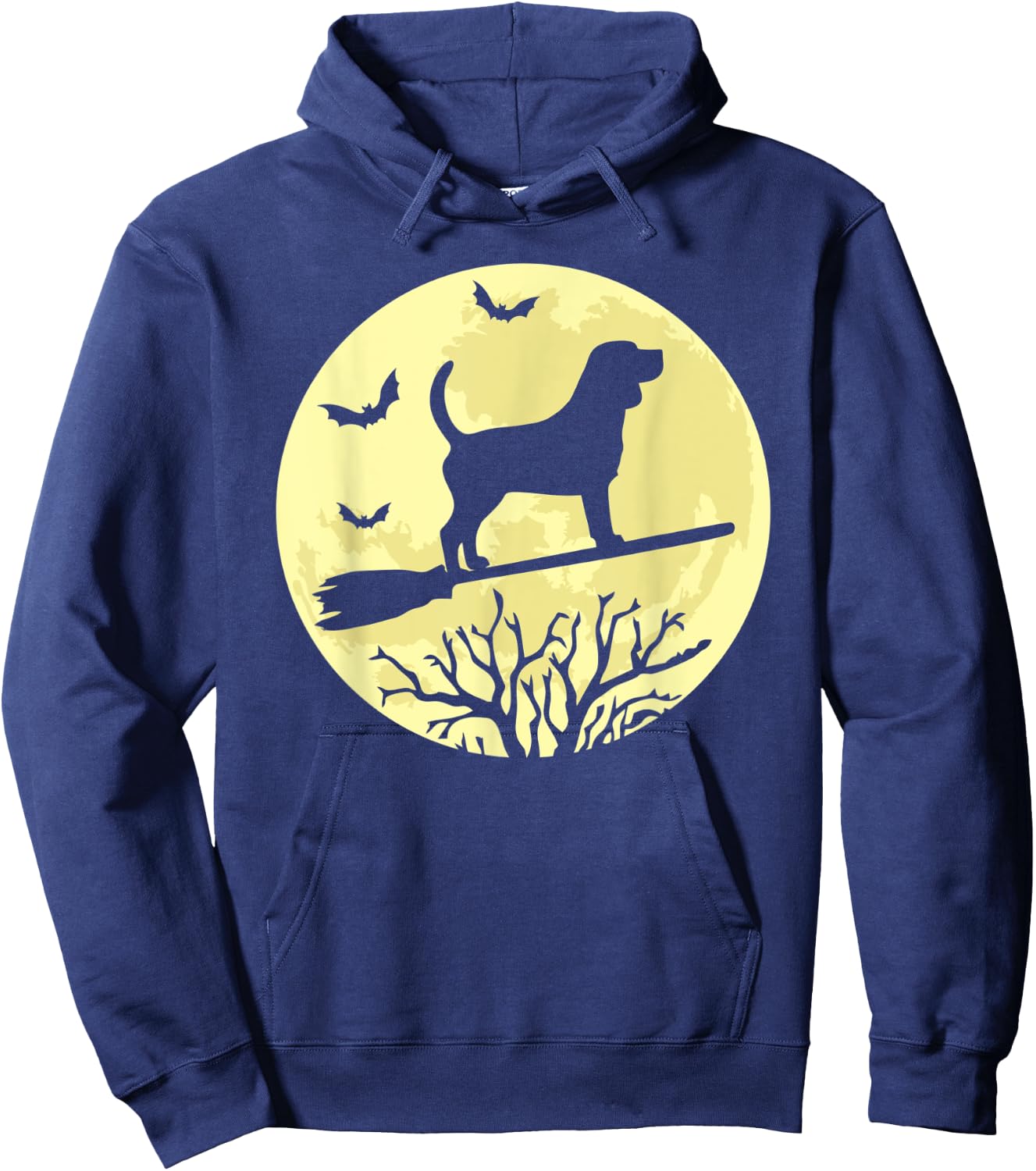 Beagle Witch Funny Beagle Dog Lover Halloween Hoodie - Hoodie | Navy