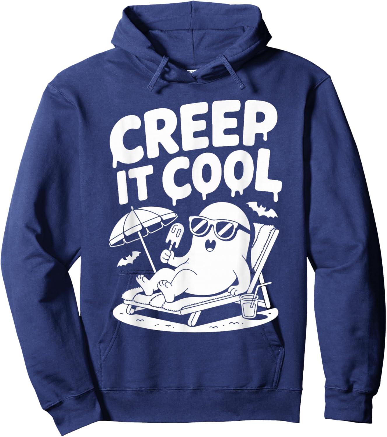 Creep It Cool Summerween Halloween Fun Hoodie - Hoodie | Navy