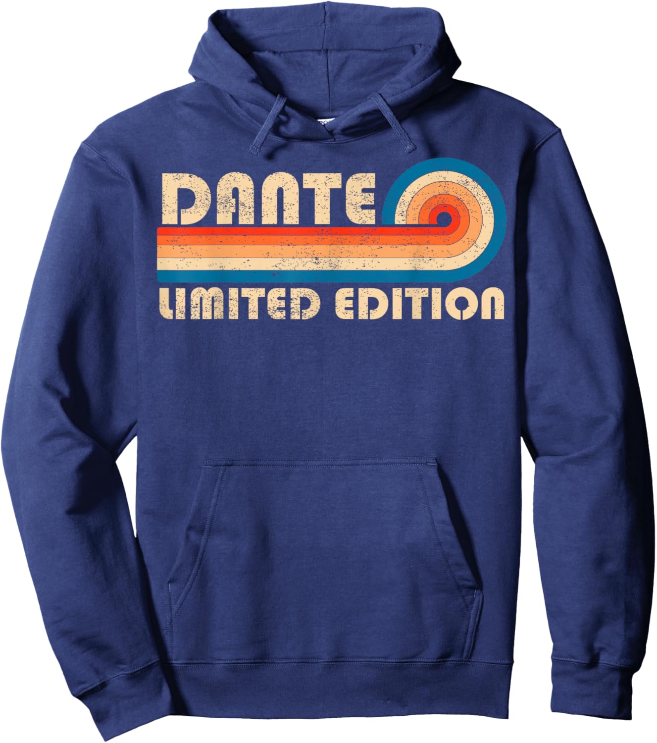 DANTE First Name Funny Retro Vintage Birthday Hoodie - Hoodie | Navy