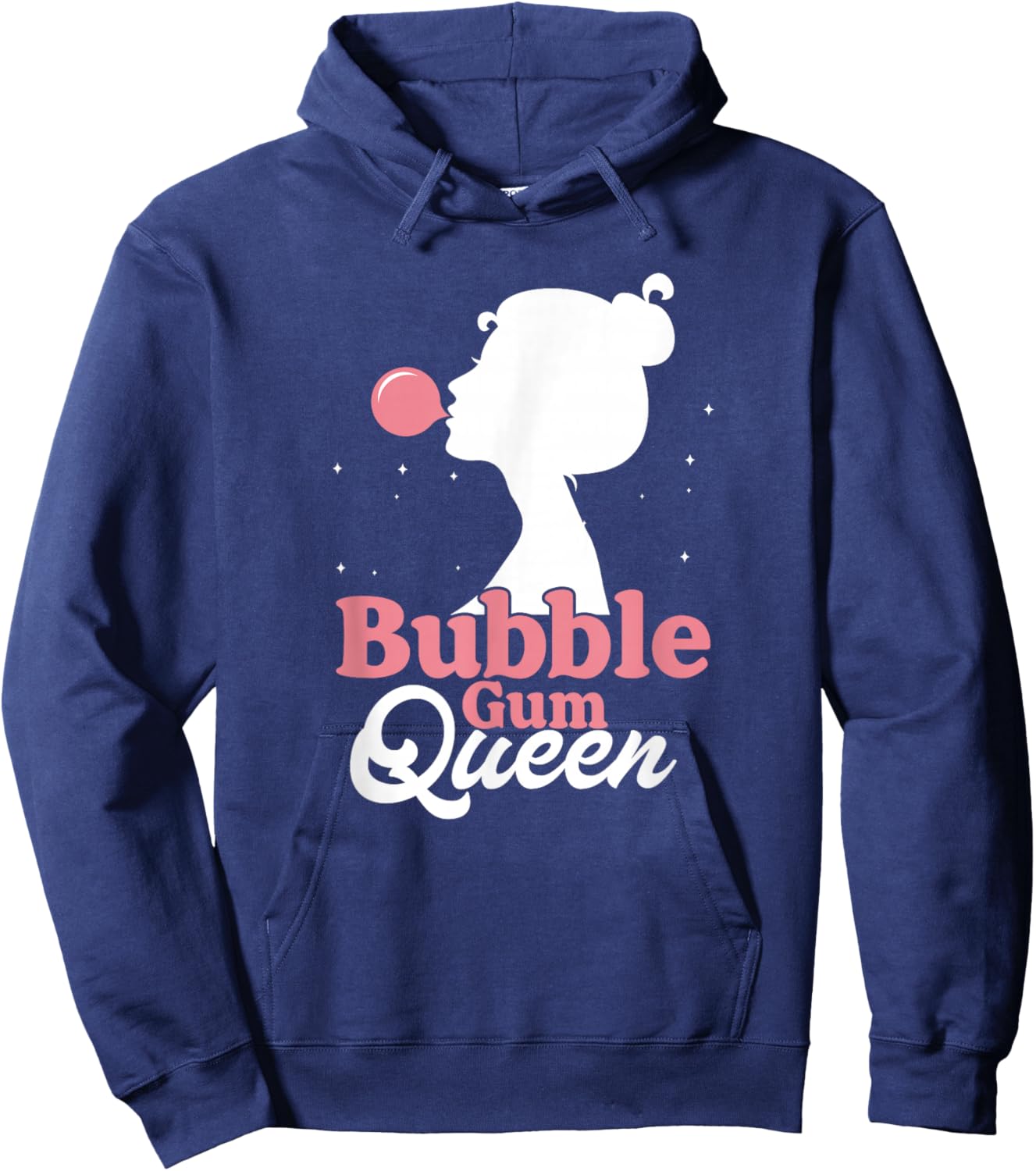 Funny Bubble Gum Queen | Chewing Gum Girl Hoodie - Hoodie | Navy