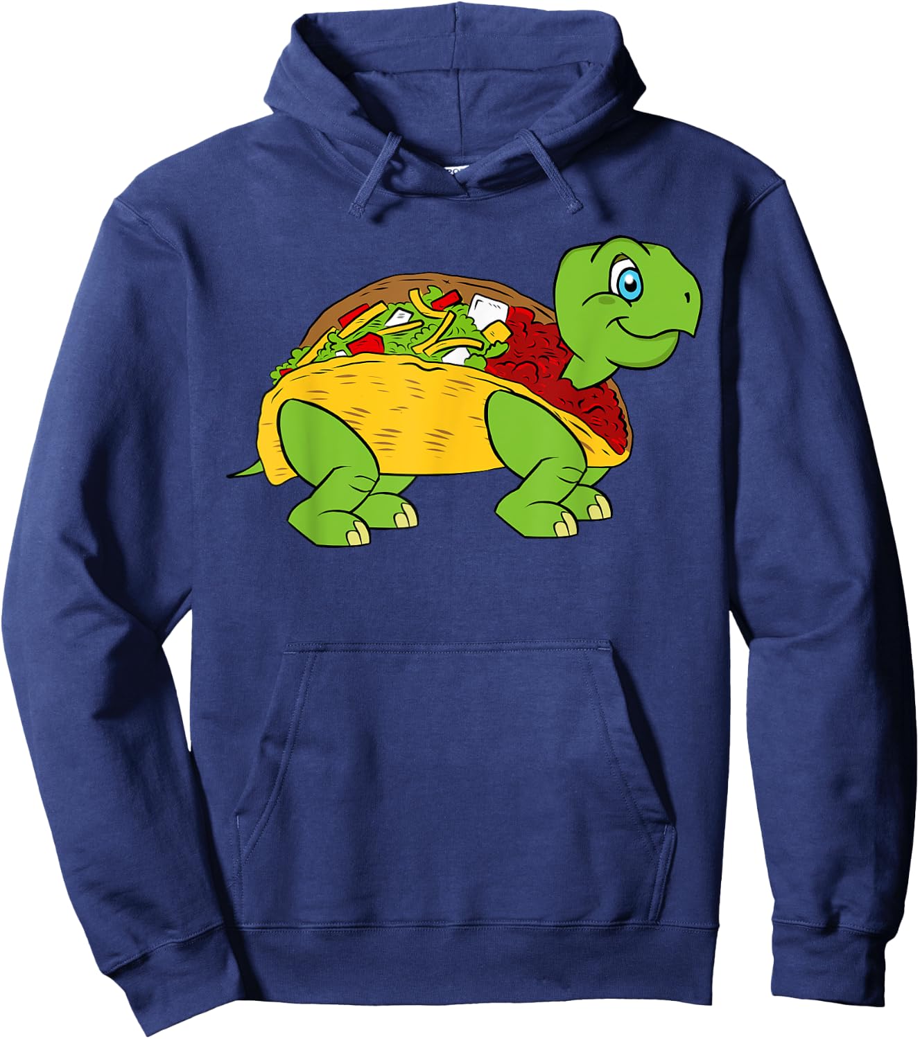 Cute Taco Turtle Gift Funny Tacos Hoodie - Hoodie | Navy
