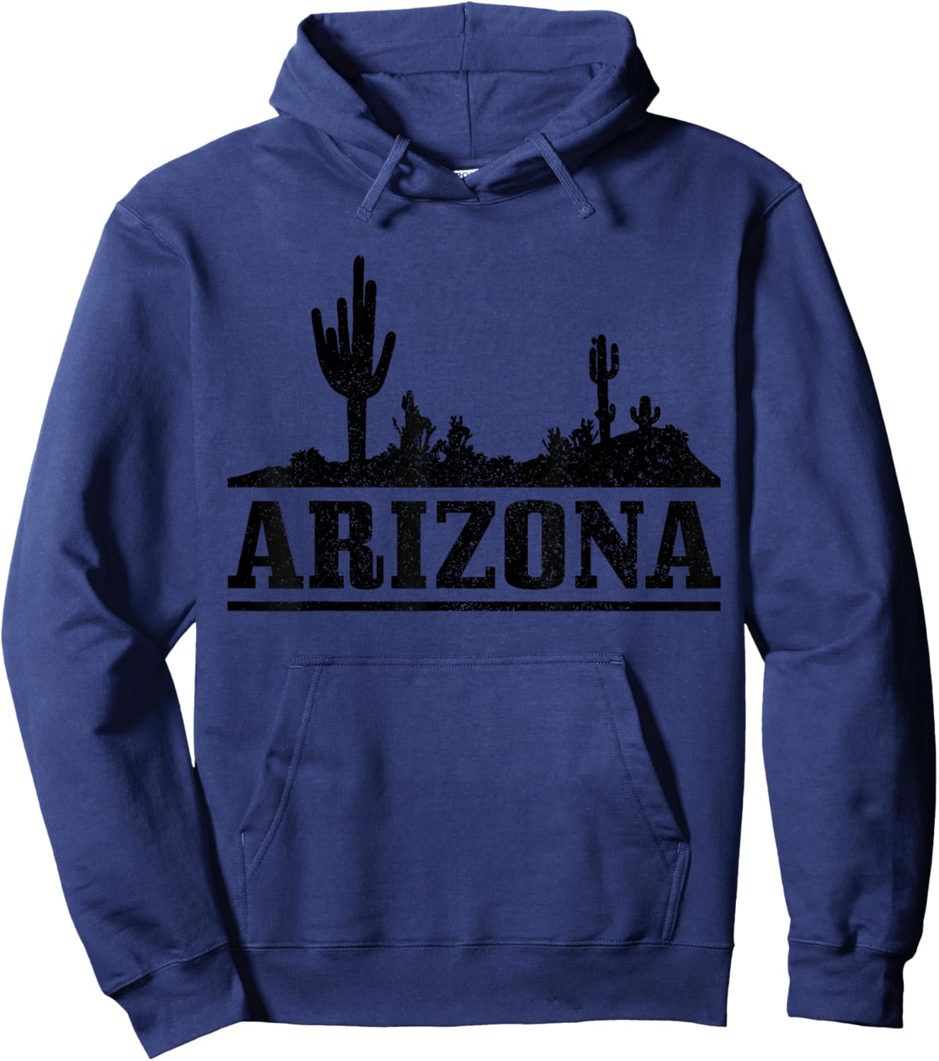 Arizona AZ Pride Cactus Desert Vintage Hoodie - Hoodie | Navy