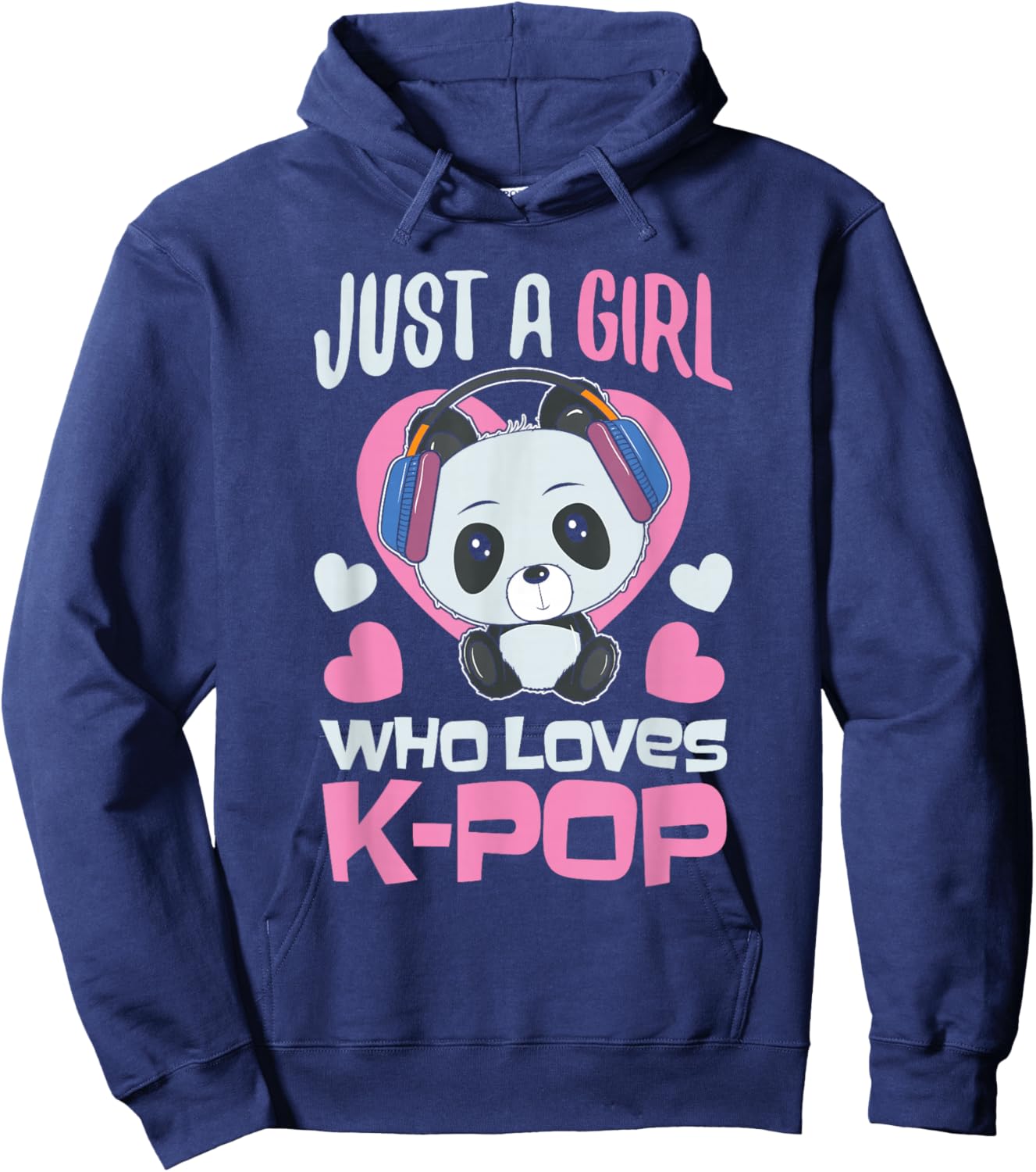 K-Pop Panda Kpop South Korea Music Fans Gift Hoodie - Hoodie | Navy