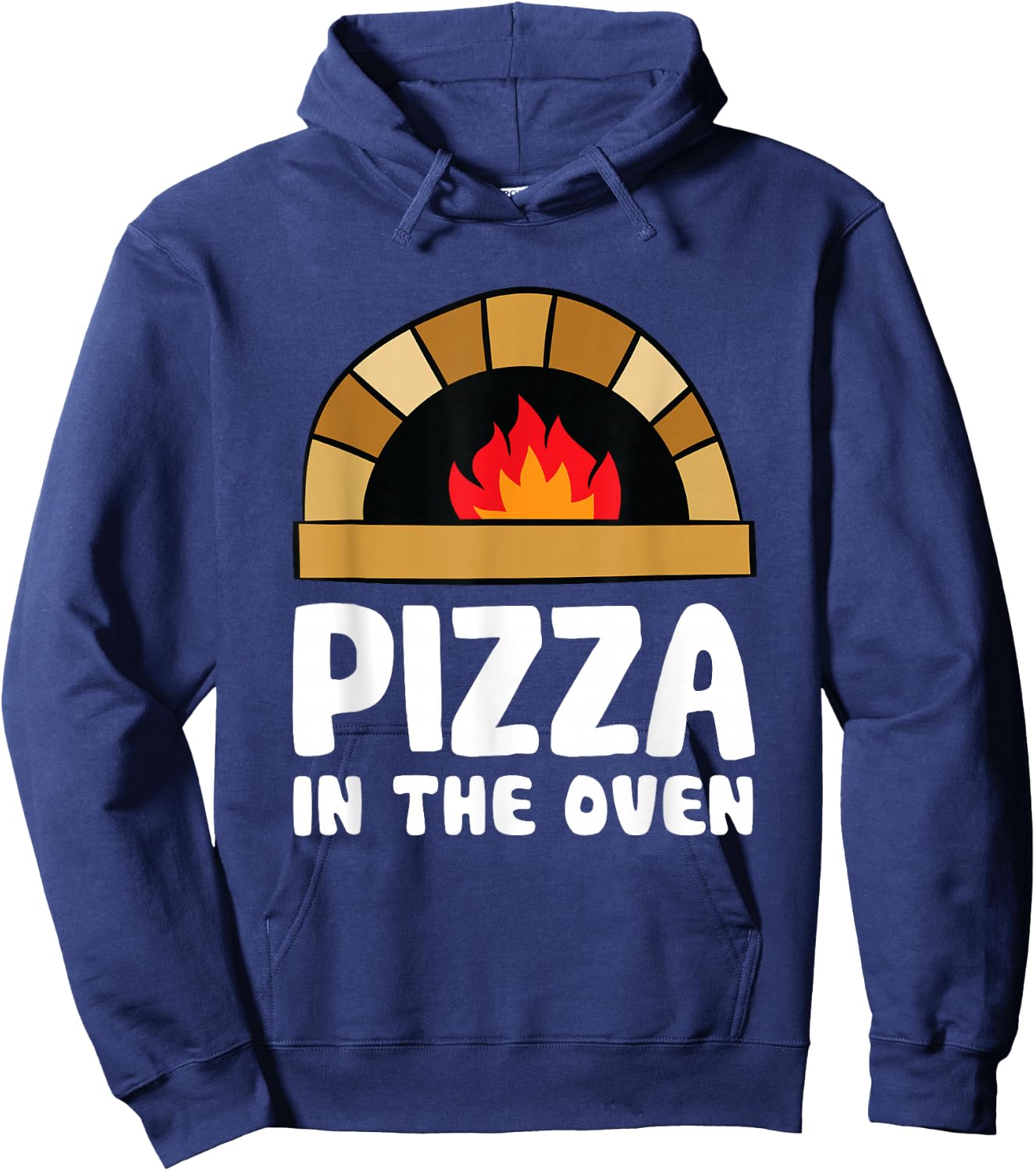 Pizza In The Oven Pregnant Women Pregnancy Hoodie - Hoodie | Navy