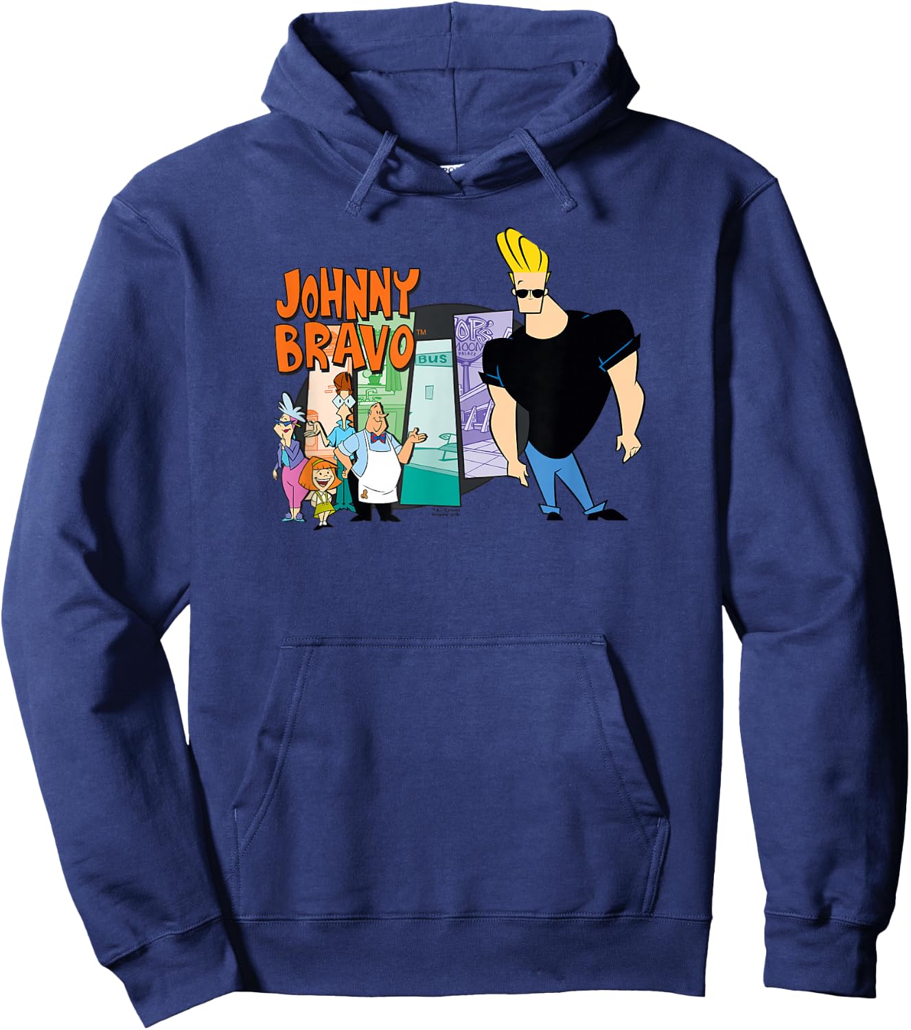 Johnny Bravo & Friends Hoodie - Hoodie | Navy