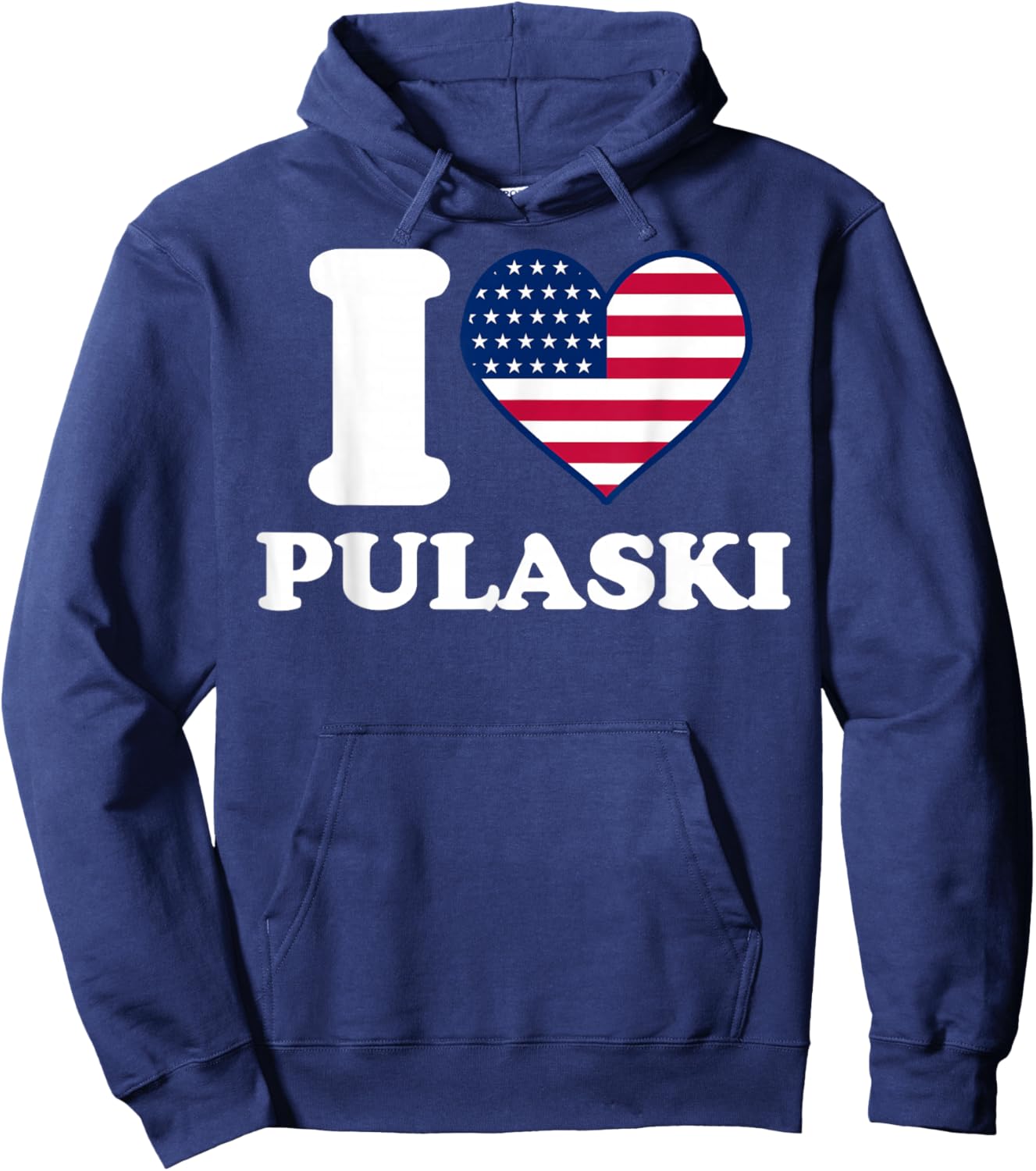 I love Pulaski I heart Pulaski Hoodie - Hoodie | Navy