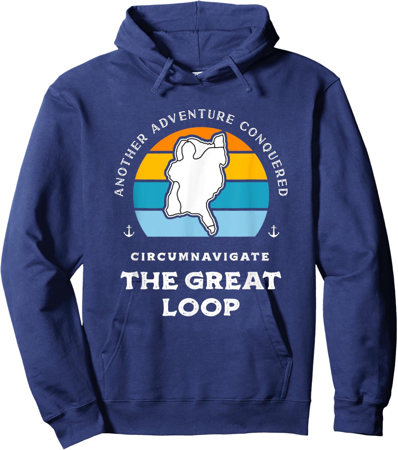 Great Loop Challenge Looper Adventure Conquered Hoodie - Hoodie | Navy
