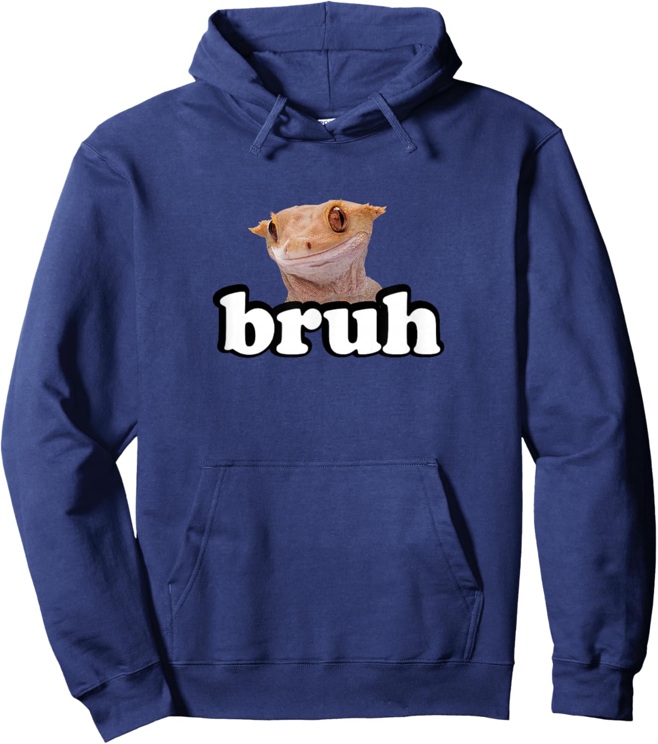 Pet Lizard Bruh Crested Gecko Lover Hoodie - Hoodie | Navy